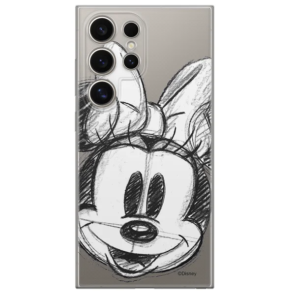 Φωτογραφία προϊόντος: Disney Case Samsung Galaxy S24 Ultra Minnie Partial Print Sketch Transparent