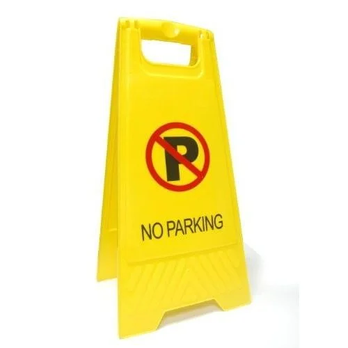 Φωτογραφία προϊόντος: Πλαστική πινακίδα "NO PARKING" για ειδοποίηση παρεμπόδισης στάθμευσης KBB-1