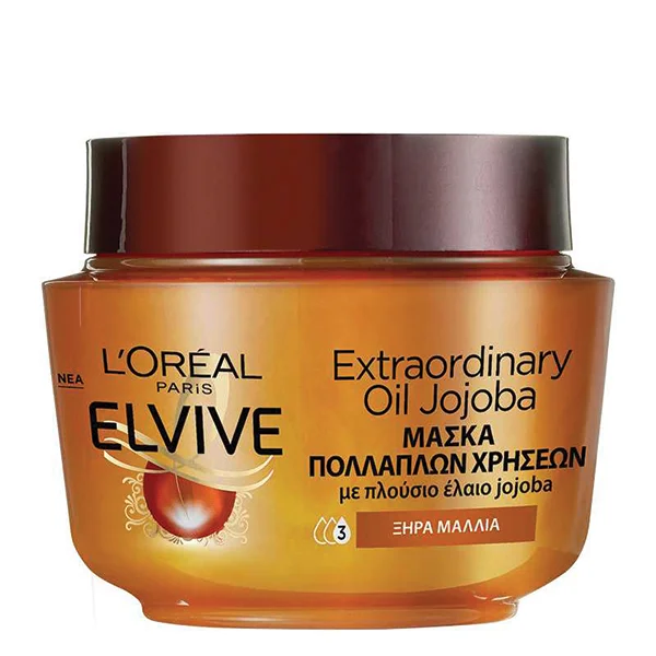 Φωτογραφία προϊόντος: L'Oreal Elvive Μάσκα Μαλλιών Extraordinary Oil Jojoba 300ml