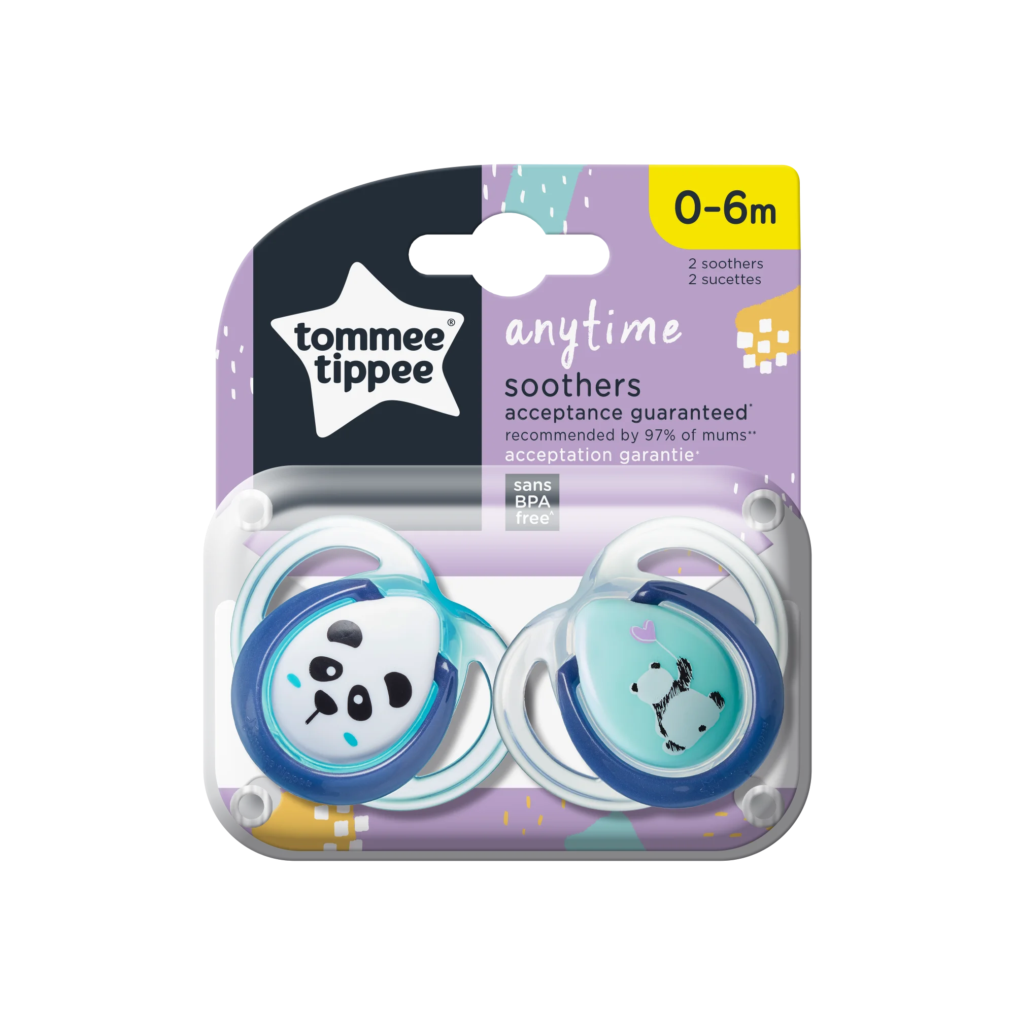 Φωτογραφία προϊόντος: Tommee Tippee Πιπίλες Σιλικόνης Anytime 0-6m Blue (2τμχ)