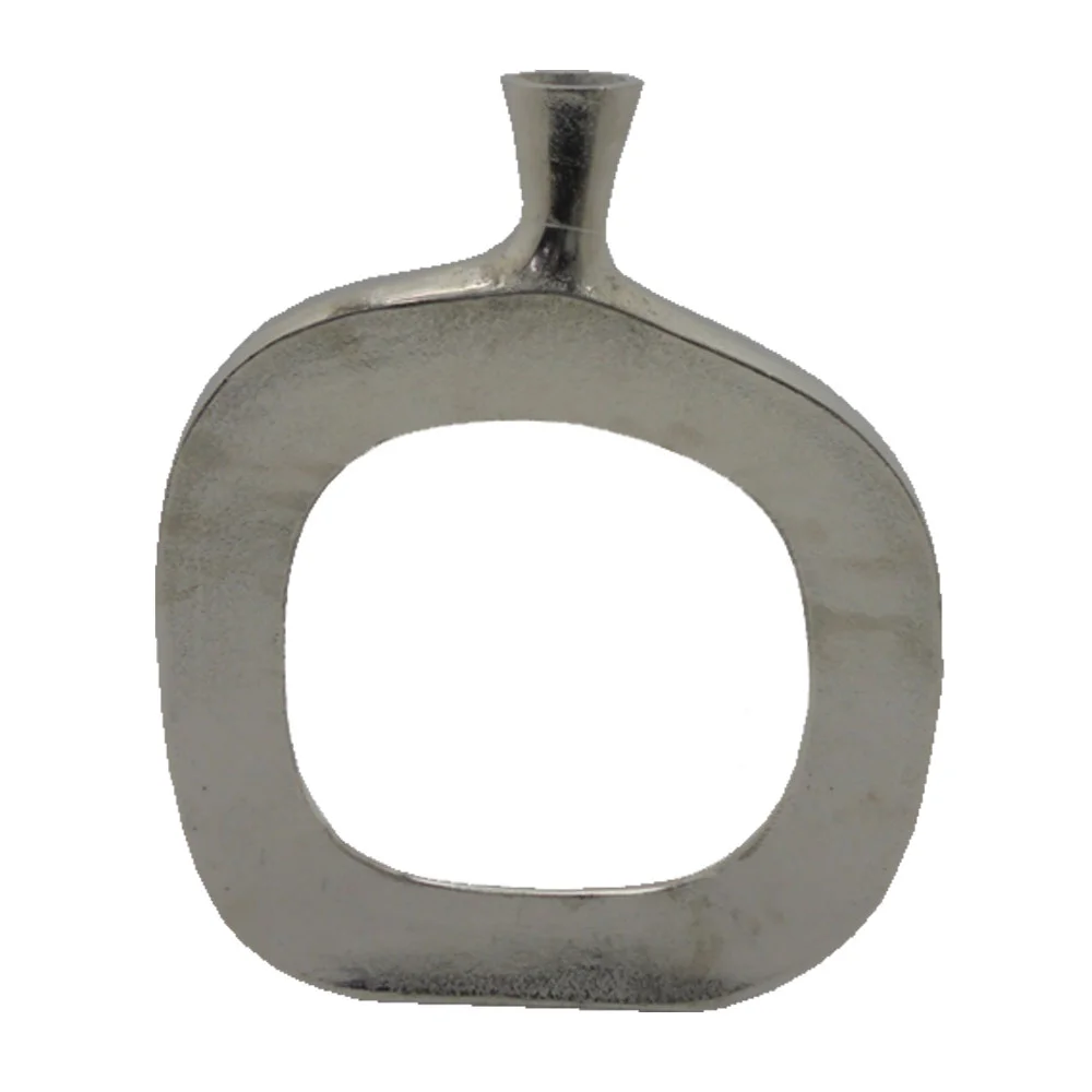 Φωτογραφία προϊόντος: ABSTRACT OVAL ΒΑΖΟ 37x6x49cm ΑΛΟΥΜΙΝΙΟ SILVER NICKEL