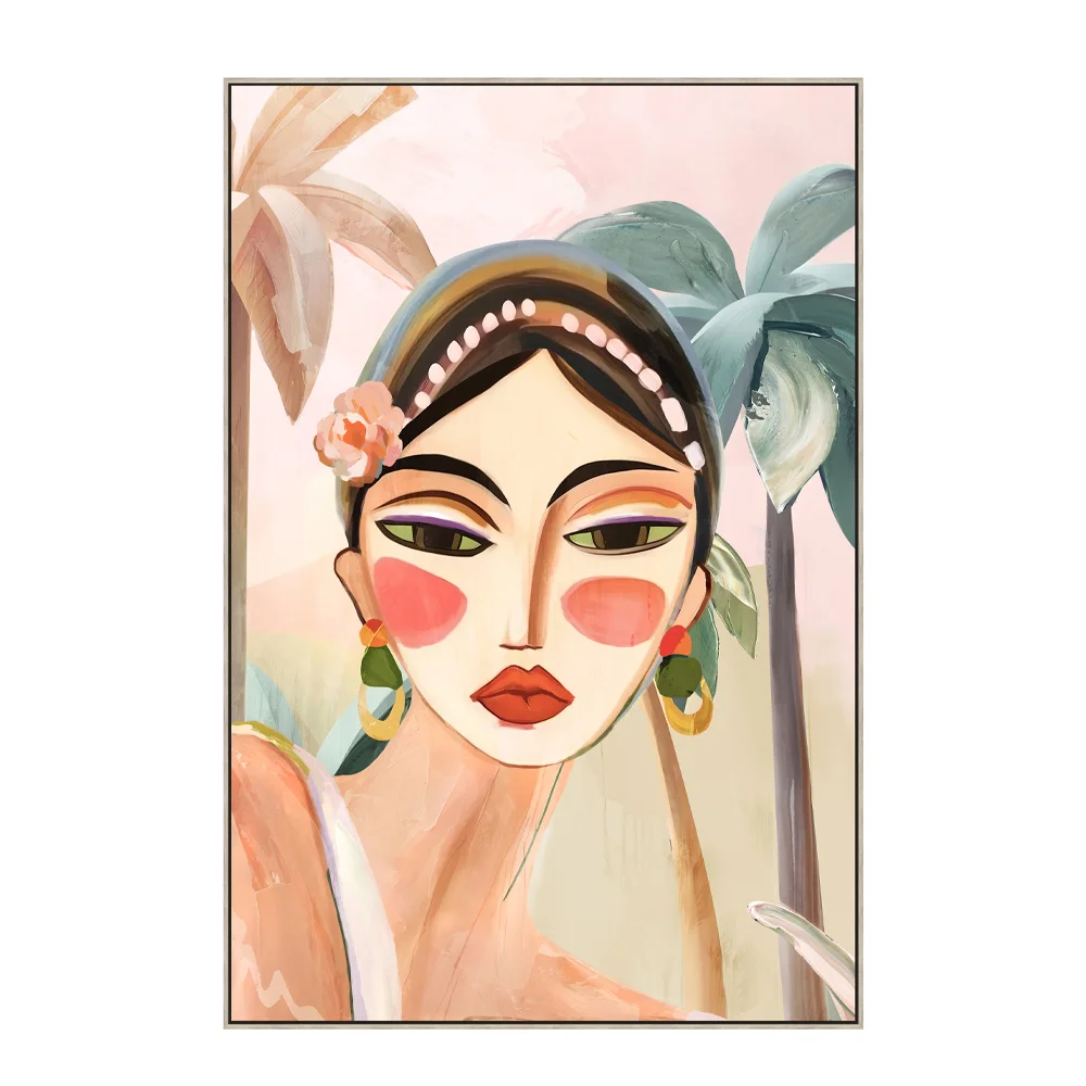 Φωτογραφία προϊόντος: TROPICAL LADY ΠΙΝΑΚΑΣ ΔΙΑΚΟΣΜΗΣΗΣ 60x90x5cm ΚΑΜΒΑΣ ΠΟΛΥΧΡΩΜΟ ΞΥΛΟ ΦΥΣΙΚΟ