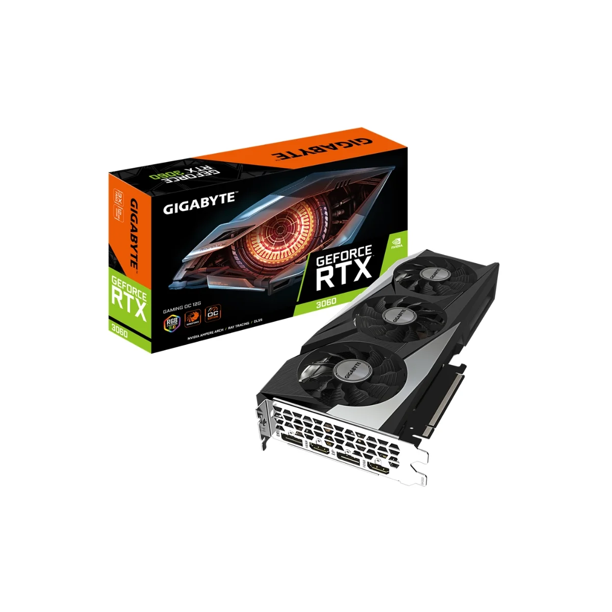 Φωτογραφία προϊόντος: Κάρτα Γραφικών (VGA) Nvidia Gigabyte GeForce RTX 3060 Gaming OC (12GB, GDDR6, 192bit)
