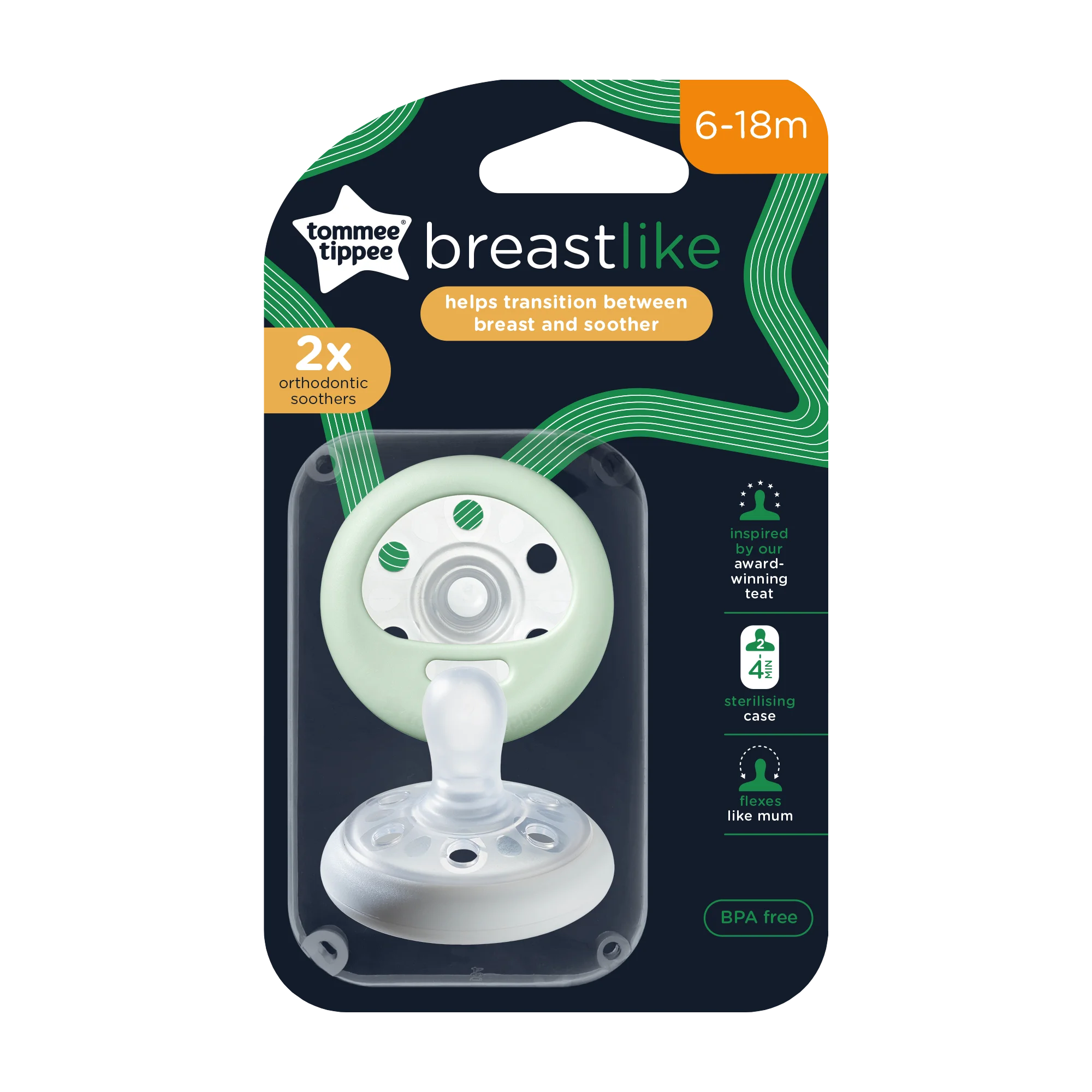 Φωτογραφία προϊόντος: Tommee Tippee Breast Like Πιπίλα Σιλικόνης 6-18M (2τμχ)
