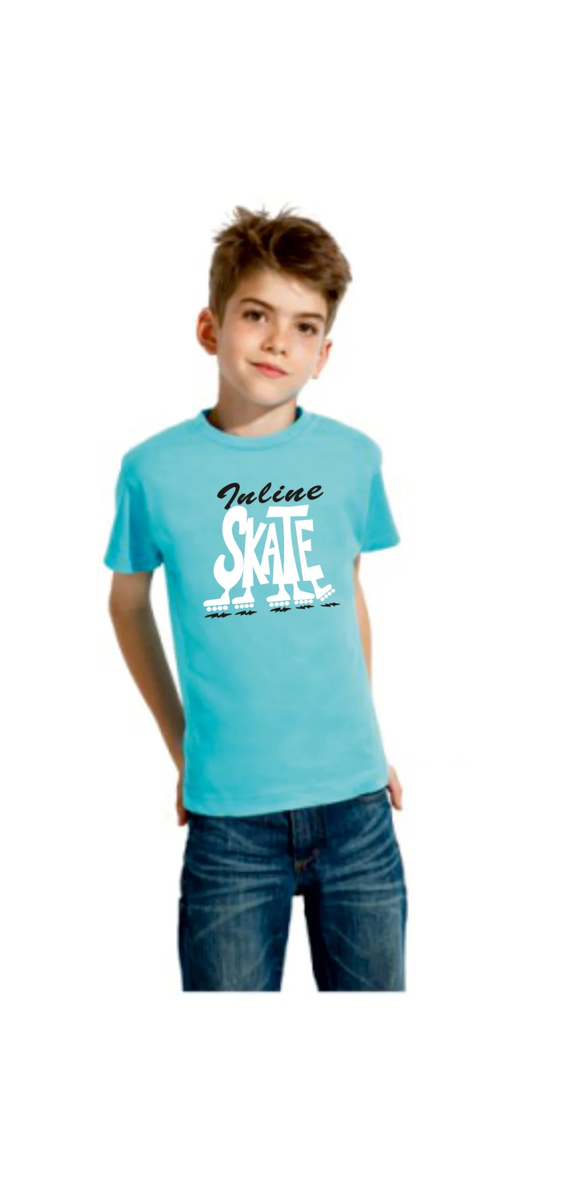 Φωτογραφία προϊόντος: Project and Progress Tshirt INLINE SKATE lt.blue( blk/wht)