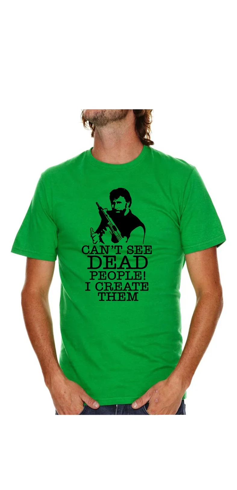 Φωτογραφία προϊόντος: Project and Progress TSHIRT CHUCK NORRIS kelly green
