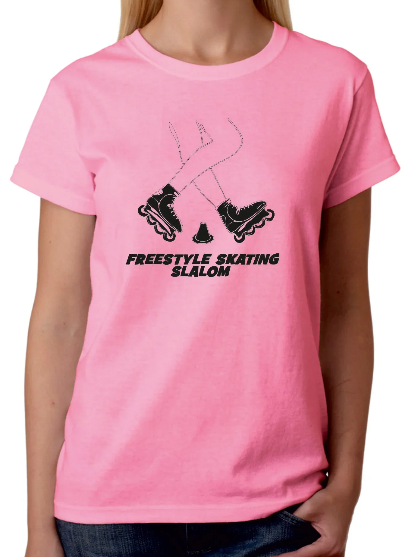 Φωτογραφία προϊόντος: Project and Progress Tshirt FREESTYLE SKATING pink(black)