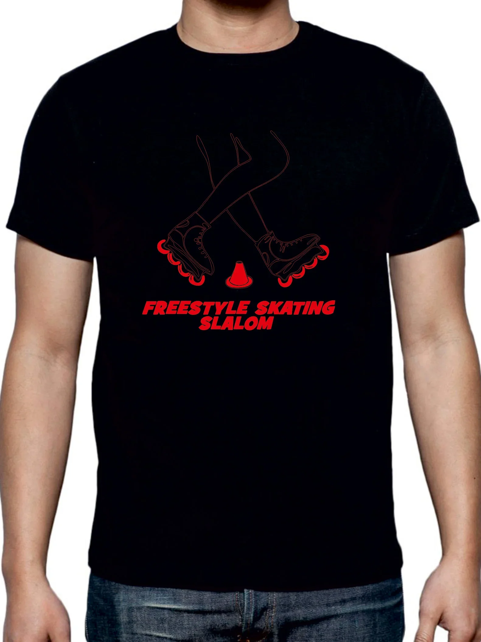 Φωτογραφία προϊόντος: Project and Progress Tshirt FREESTYLE SKATING black(red)