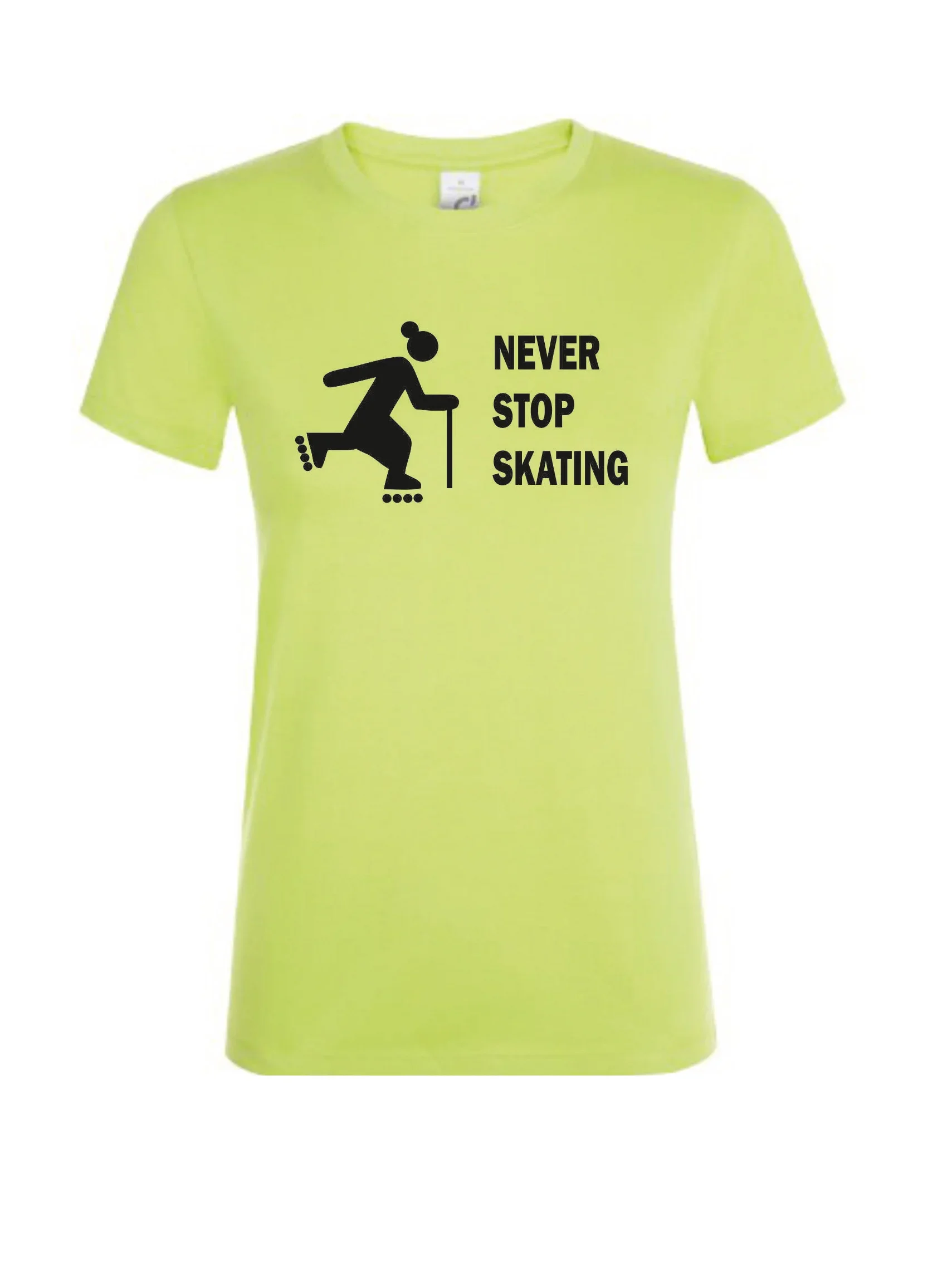 Φωτογραφία προϊόντος: Project and Progress Tshirt NEVER STOP SKATING lime
