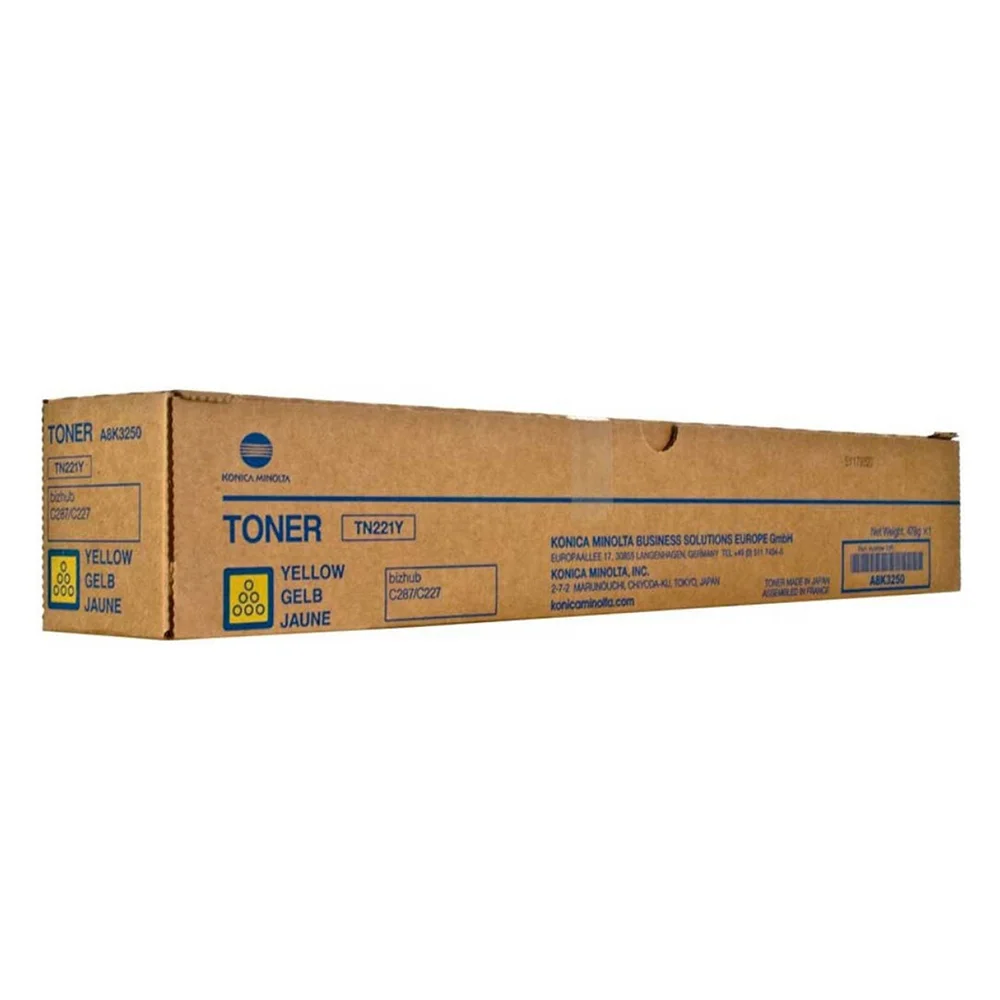 Φωτογραφία προϊόντος: KONICA MINOLTA BIZHUB C227/287 TONER YELLOW (A8K3250) (MINTN221Y)