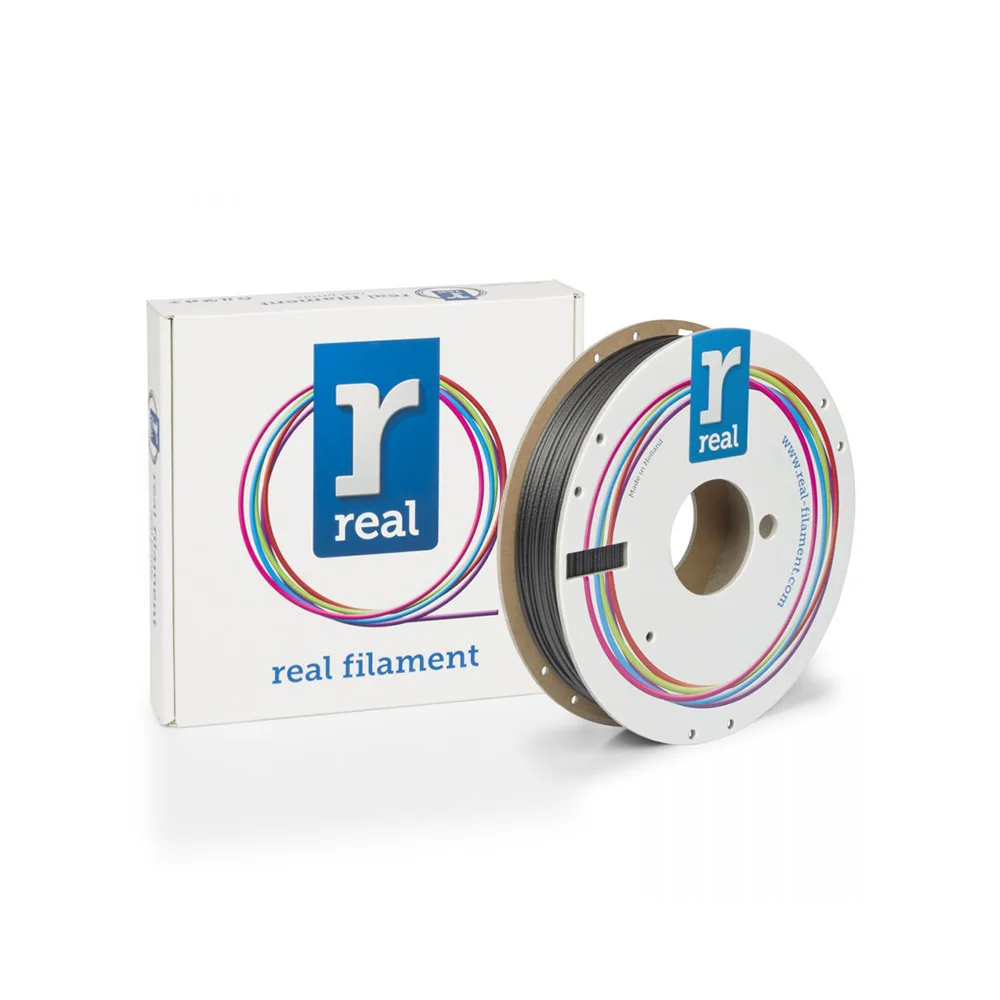Φωτογραφία προϊόντος: REAL FILAMENTS REAL PC PETG 3D Printer Filament - Black - Spool of 0.5Kg - 1.75mm (REALPCPETGBLACK500MM175)