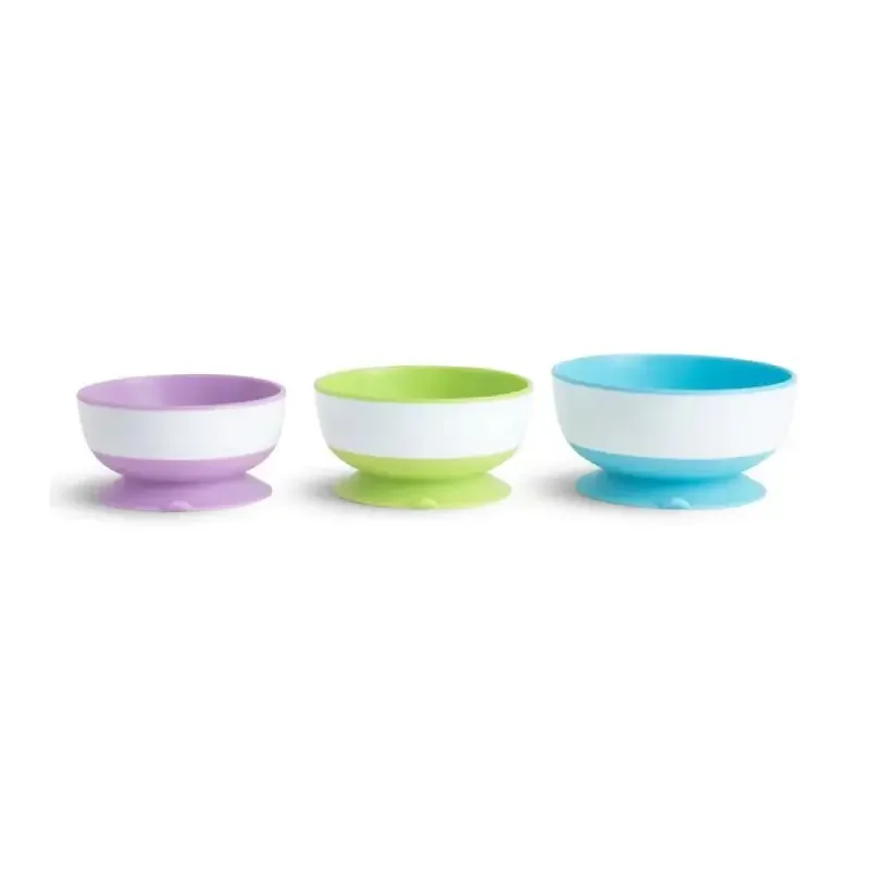 Φωτογραφία προϊόντος: MUNCHKIN Stay Put Suction Bowls Σετ Μπολ 3τμχ με βεντούζα
