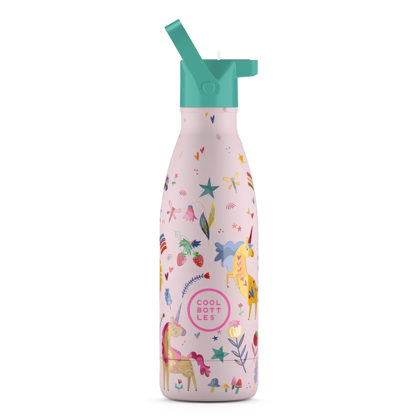 Φωτογραφία προϊόντος: COOL BOTTLES. Ανοξείδωτο μπουκάλι Αστείοι Μονόκεροι 350ml