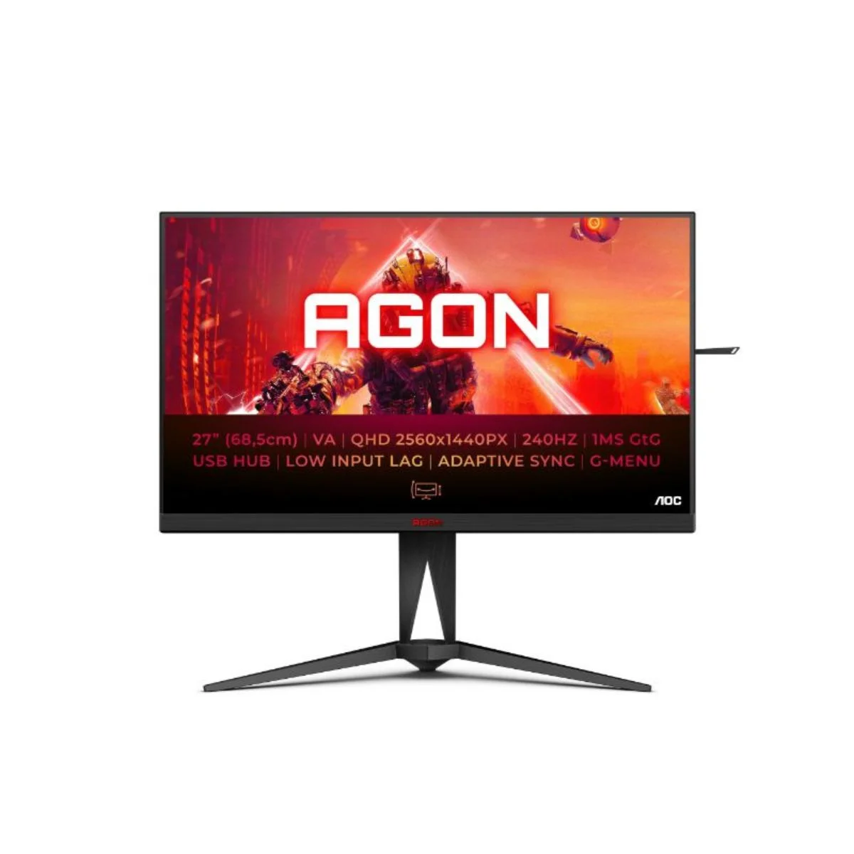 Φωτογραφία προϊόντος: AOC Agon AG275QZN QHD VA 240Hz 1MS 27