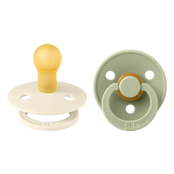 Φωτογραφία προϊόντος: BIBS ΣΕΤ ΠΙΠΙΛΕΣ 2ΤΜΧ – COLOUR – IVORY/SAGE – ΣΤΡΟΓΓΥΛΗ No1