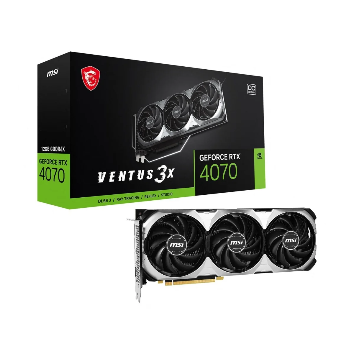 Φωτογραφία προϊόντος: MSI VGA PCI-E NVIDIA GF RTX 4070 VENTUS 3X 12G OC