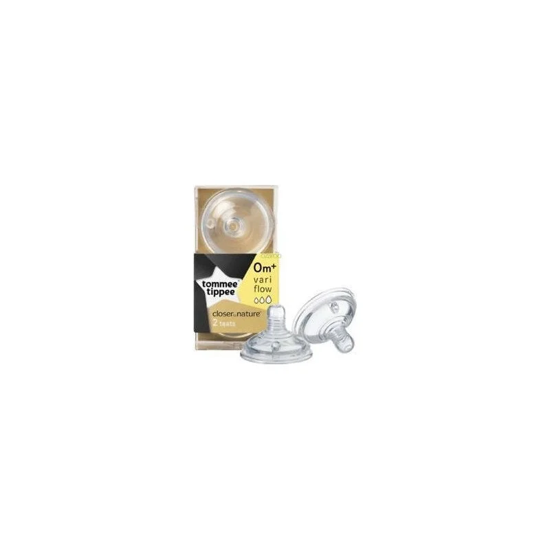 Φωτογραφία προϊόντος: Tommee Tippee CTN Θηλή Σιλικόνης Μεταβλητής Ροής 0Μ+ (2τμχ)