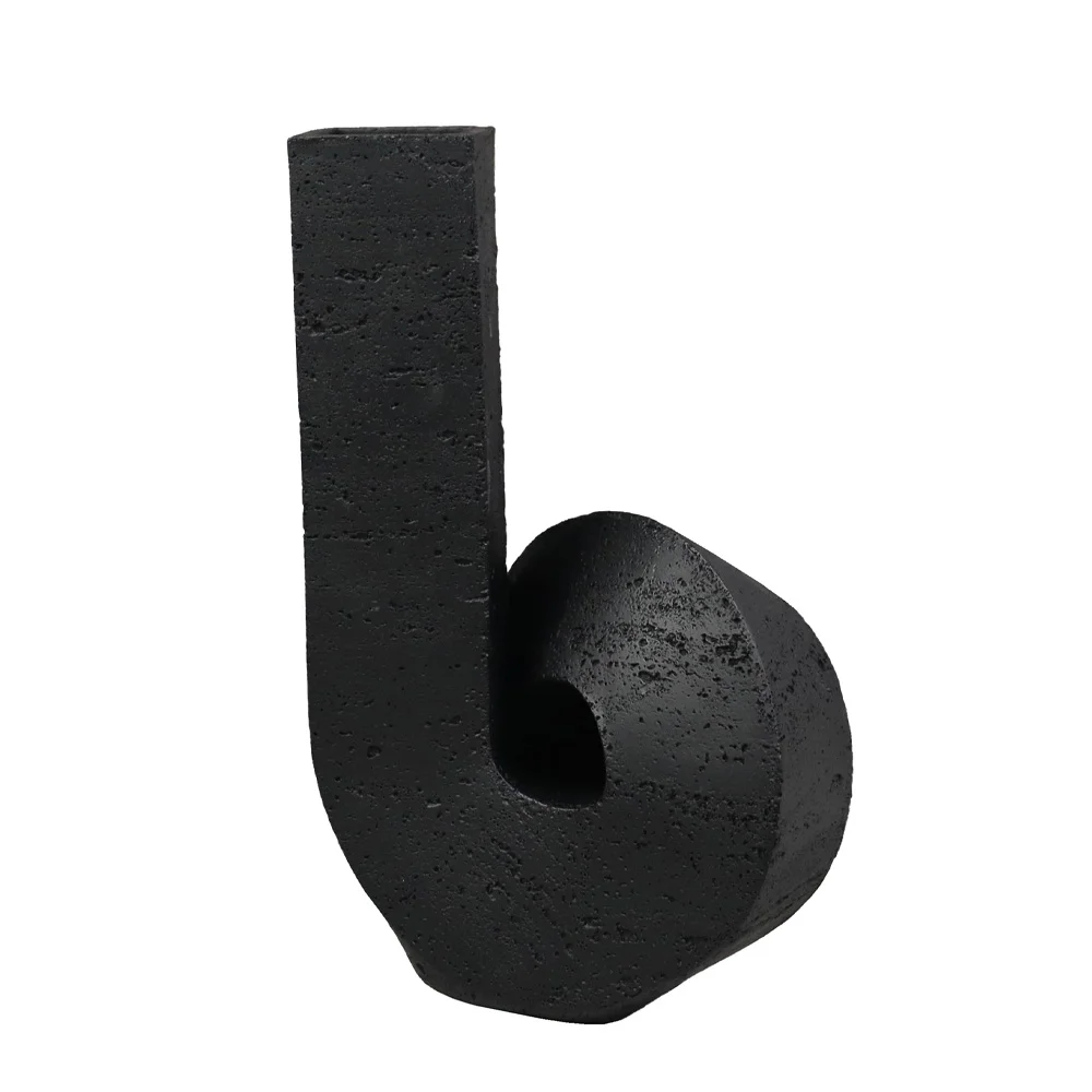 Φωτογραφία προϊόντος: SIGNE ΒΑΖΟ 19x17x30cm POLYRESIN ΜΑΥΡΟ