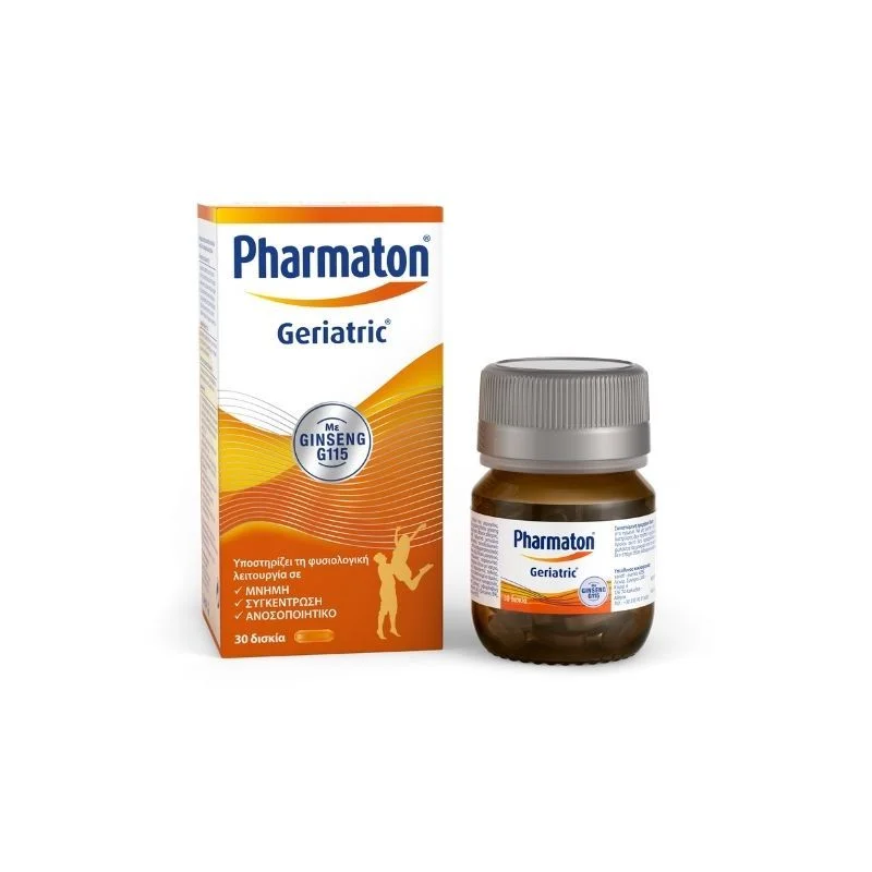 Φωτογραφία προϊόντος: Pharmaton Geriatric Δισκία Πολυβιταμίνη με Ginseng G115 30 δισκία