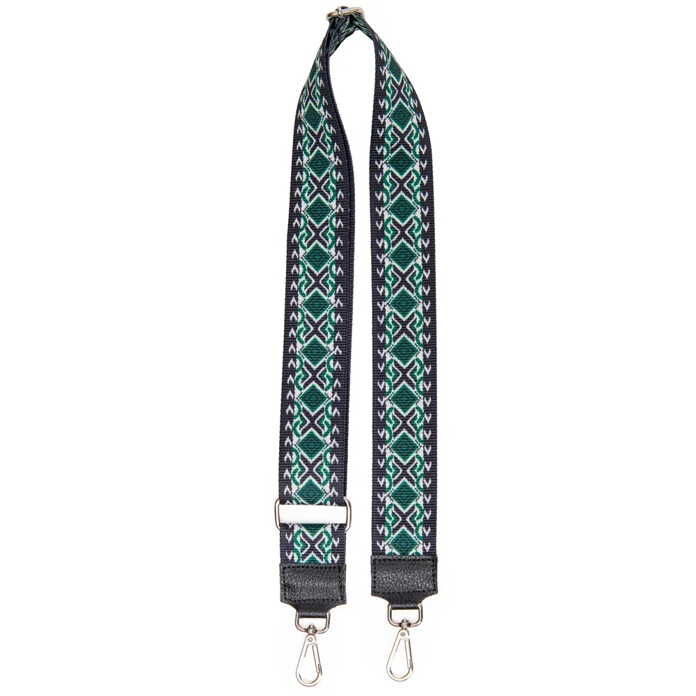 Φωτογραφία προϊόντος: GEORGIADIS ACCESSORIES Ρυθμιζόμενος Ιμάντας Τσάντας IM-1008 Μαύρο-Πράσινο