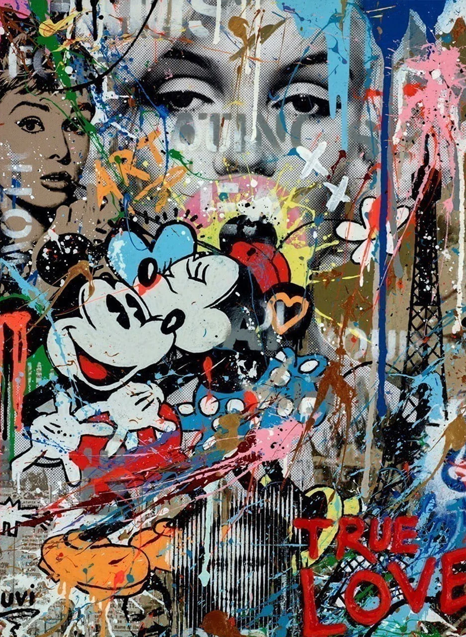 Φωτογραφία προϊόντος: Πίνακας σε καμβά True Love street art