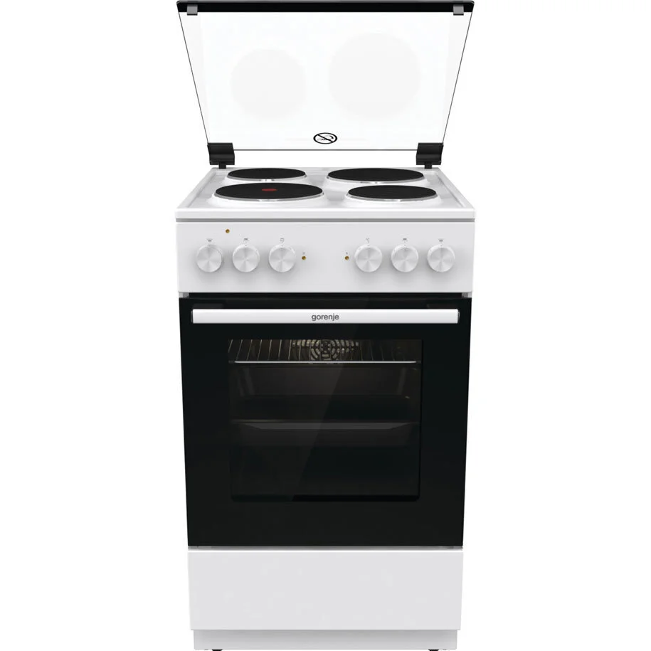 Φωτογραφία προϊόντος: Κουζίνα Gorenje GE5A41WH με Εμαγιέ Εστίες 70lt Π50εκ. Λευκή