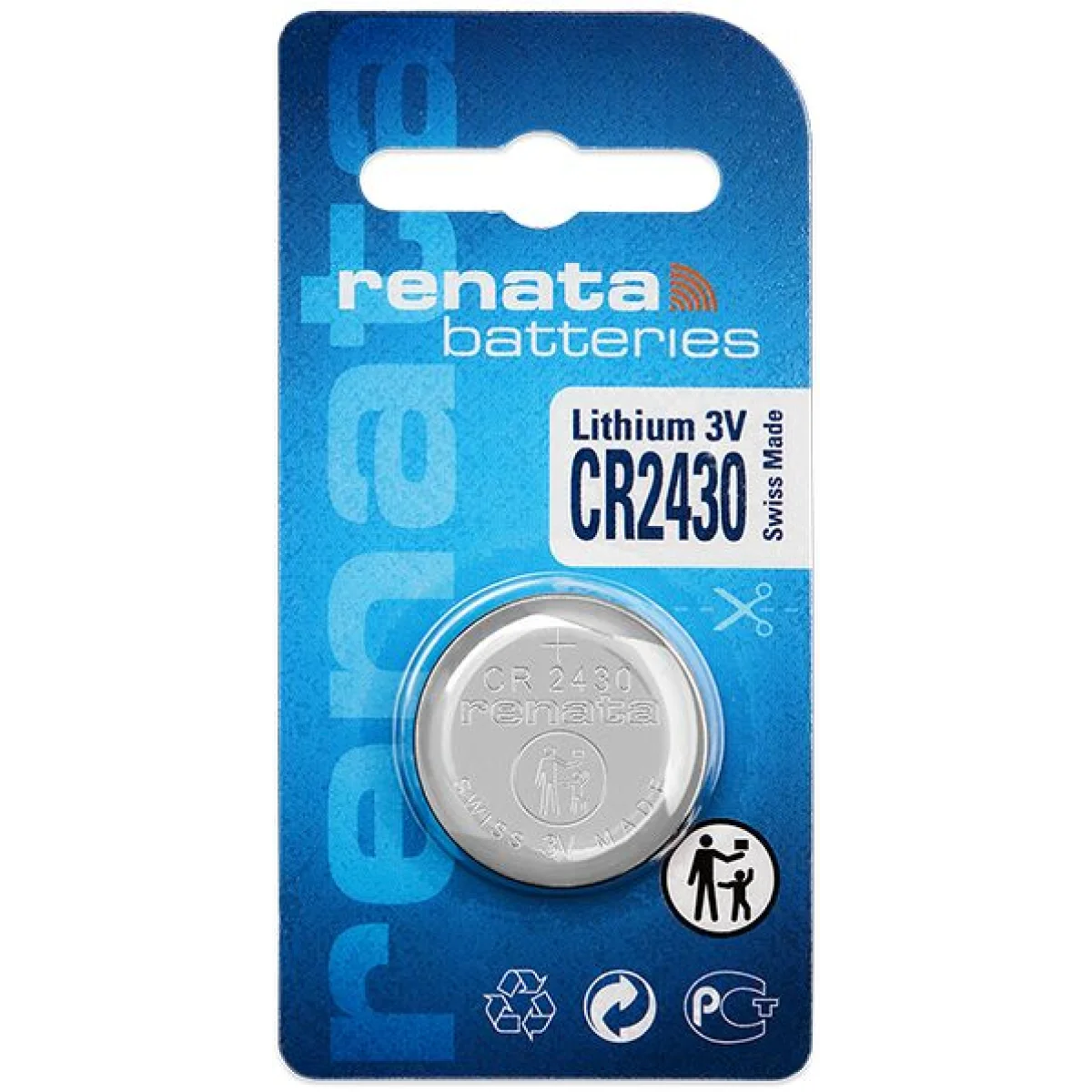 Φωτογραφία προϊόντος: ΜΠΑΤΑΡΙΑ ΛΙΘΙΟΥ RENATA 2430 (τιμή τεμαχίου)