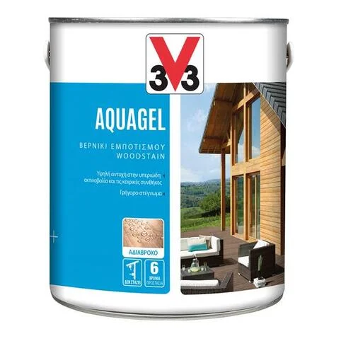 Φωτογραφία προϊόντος: 3V3 Aquagel Βερνίκι Εμποτισμού Άχρωμο Σατινέ