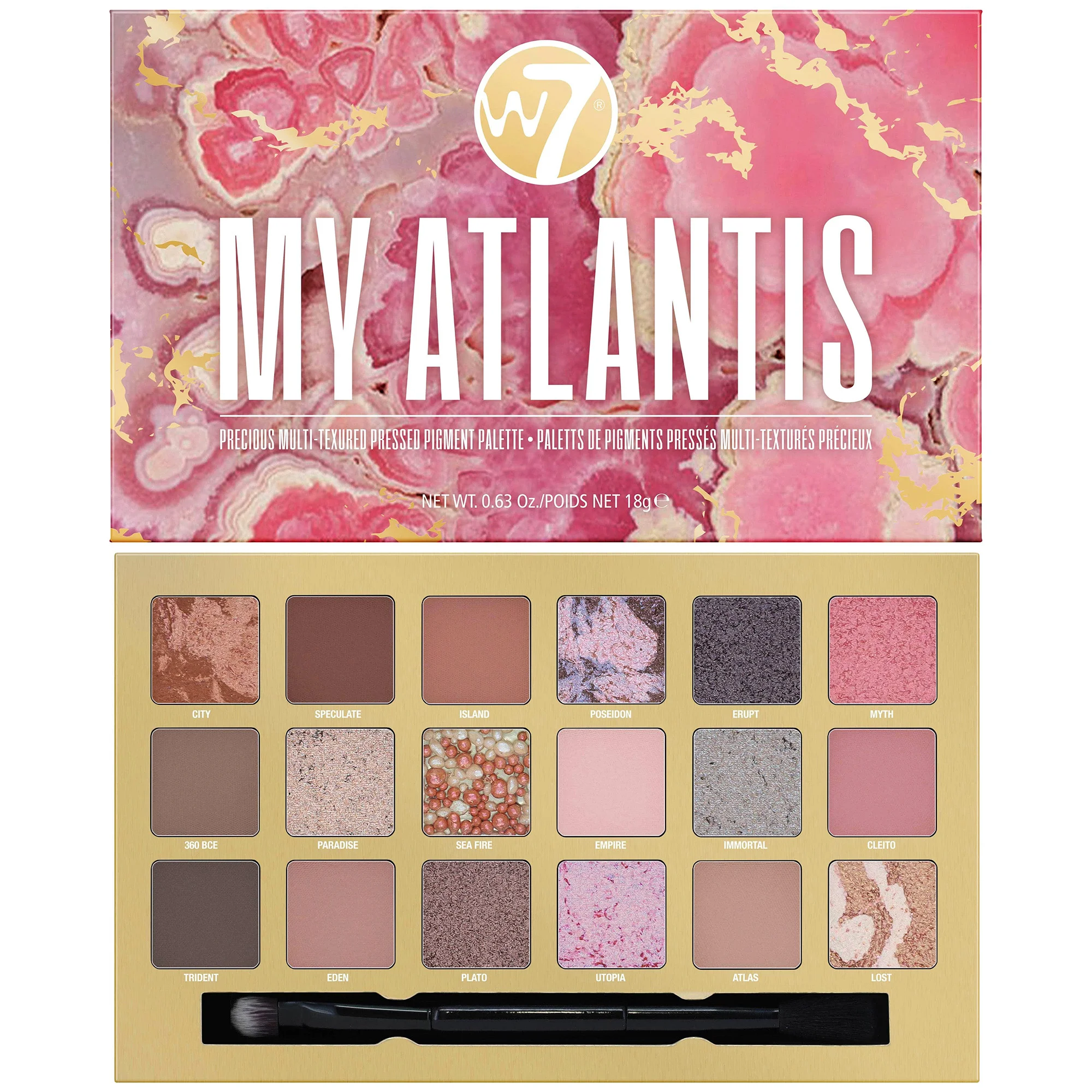 Φωτογραφία προϊόντος: W7 Cosmetics W7 My Atlantis Pressed Pigment Palette (18gr)