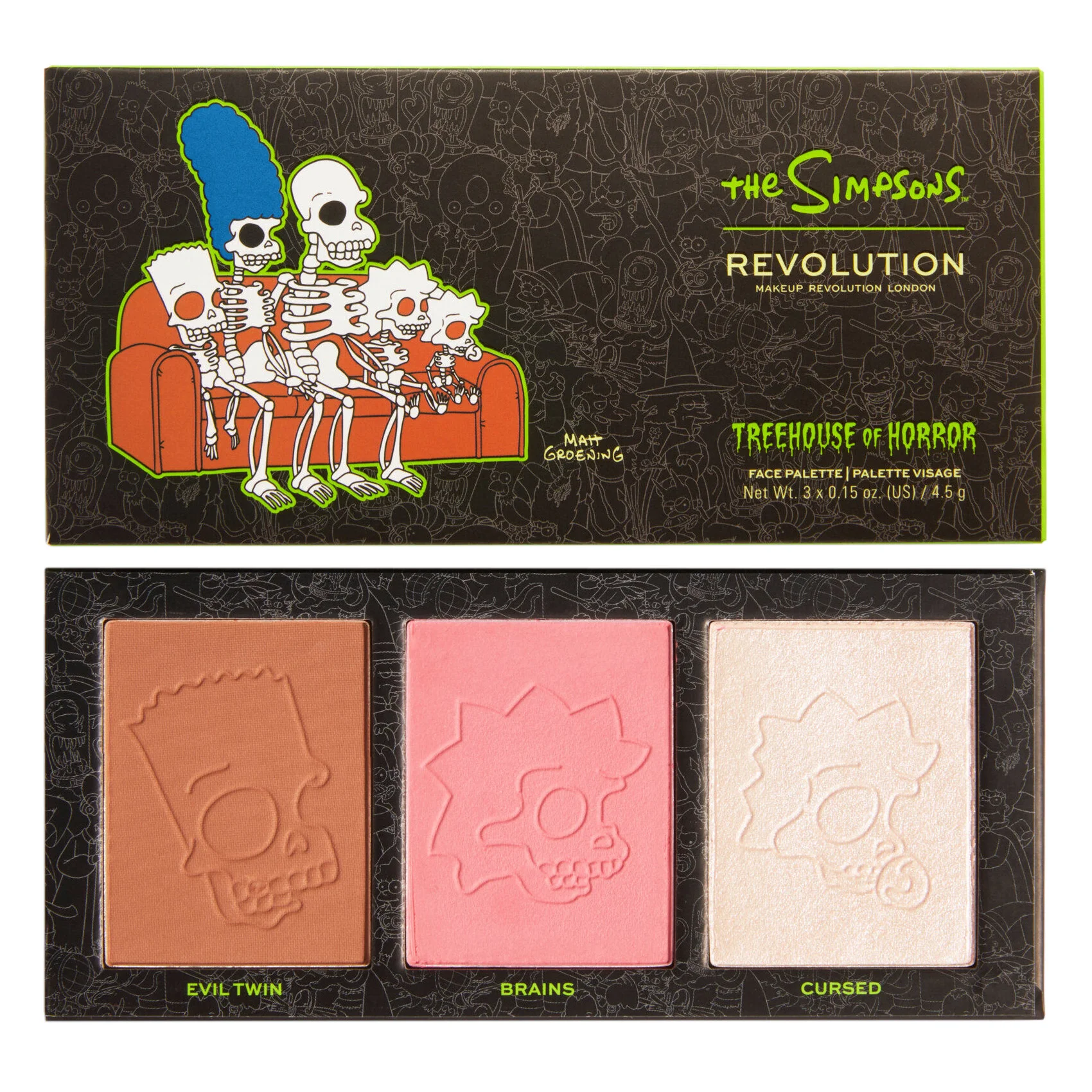 Φωτογραφία προϊόντος: Makeup Revolution X The Simpsons Face Palette - Spooktacular (13,5gr)