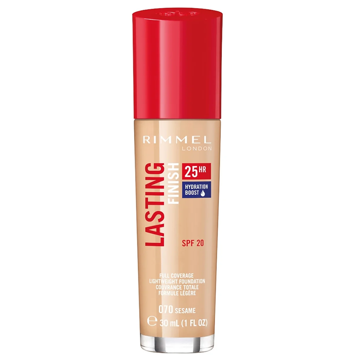 Φωτογραφία προϊόντος: Rimmel London Rimmel Lasting Finish 25HR Foundation With Comfort Serum - 070 Sesame (30ml)