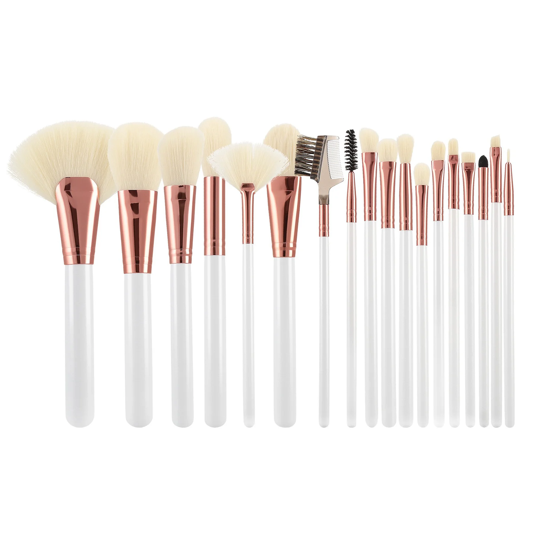 Φωτογραφία προϊόντος: Tools For Beauty 18Pcs Makeup Brush Set - White & Rose Gold