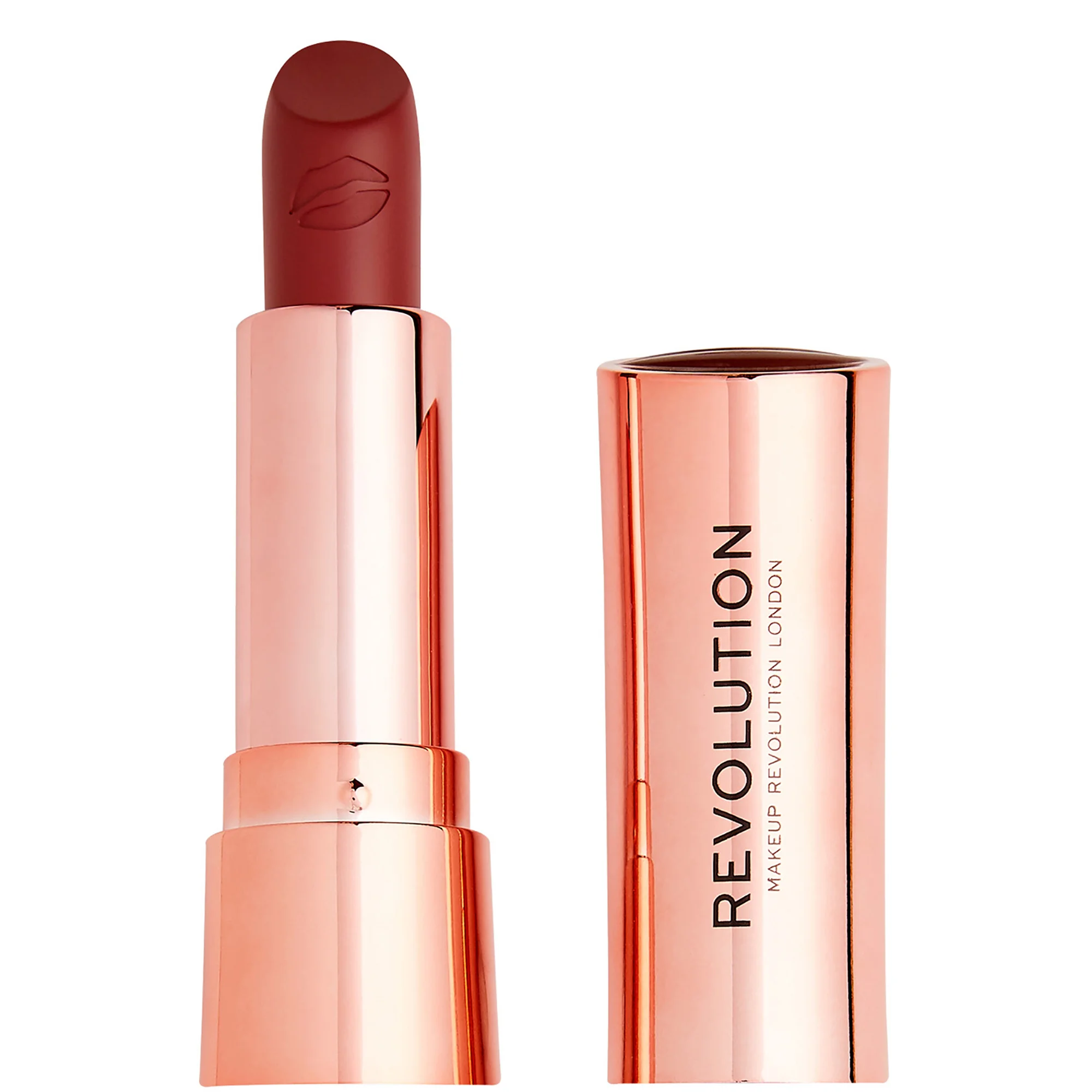 Φωτογραφία προϊόντος: Makeup Revolution Satin Kiss Lipstick - Rose (3,5gr)