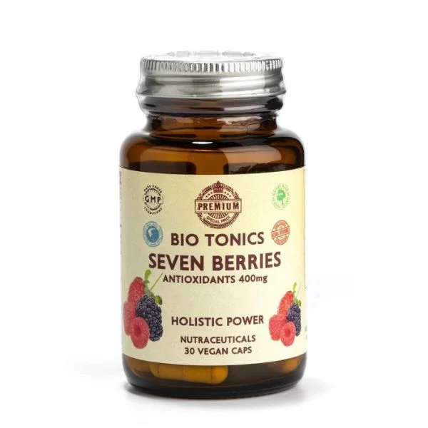 Φωτογραφία προϊόντος: Bio Tonics Premium Seven Berries Ουροποιητικό 400mg 30 Vegan Κάψουλες - Bio Tonics