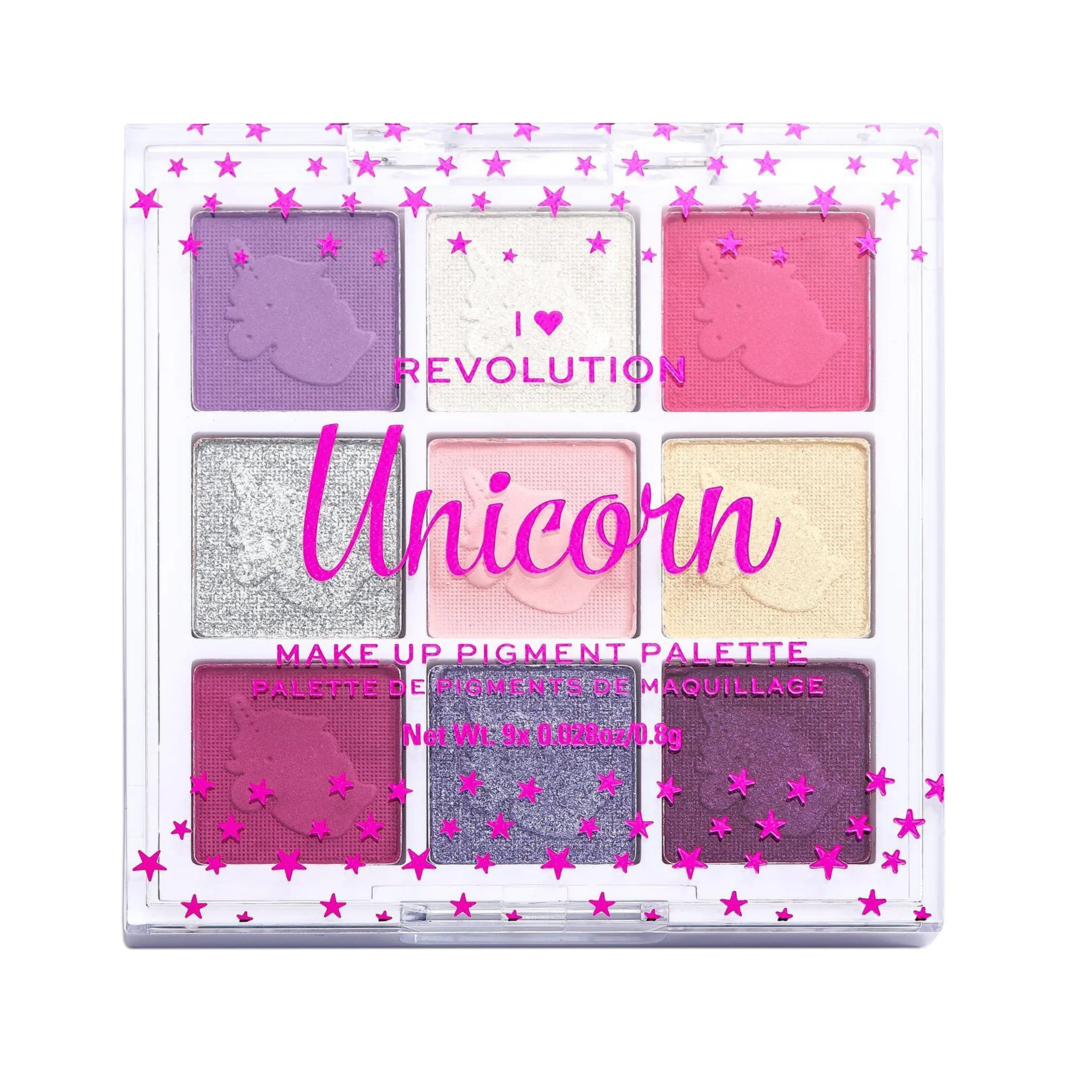Φωτογραφία προϊόντος: Makeup Revolution I Heart Revolution Fantasy Makeup Pigment Palette - Unicorn (7,2gr)