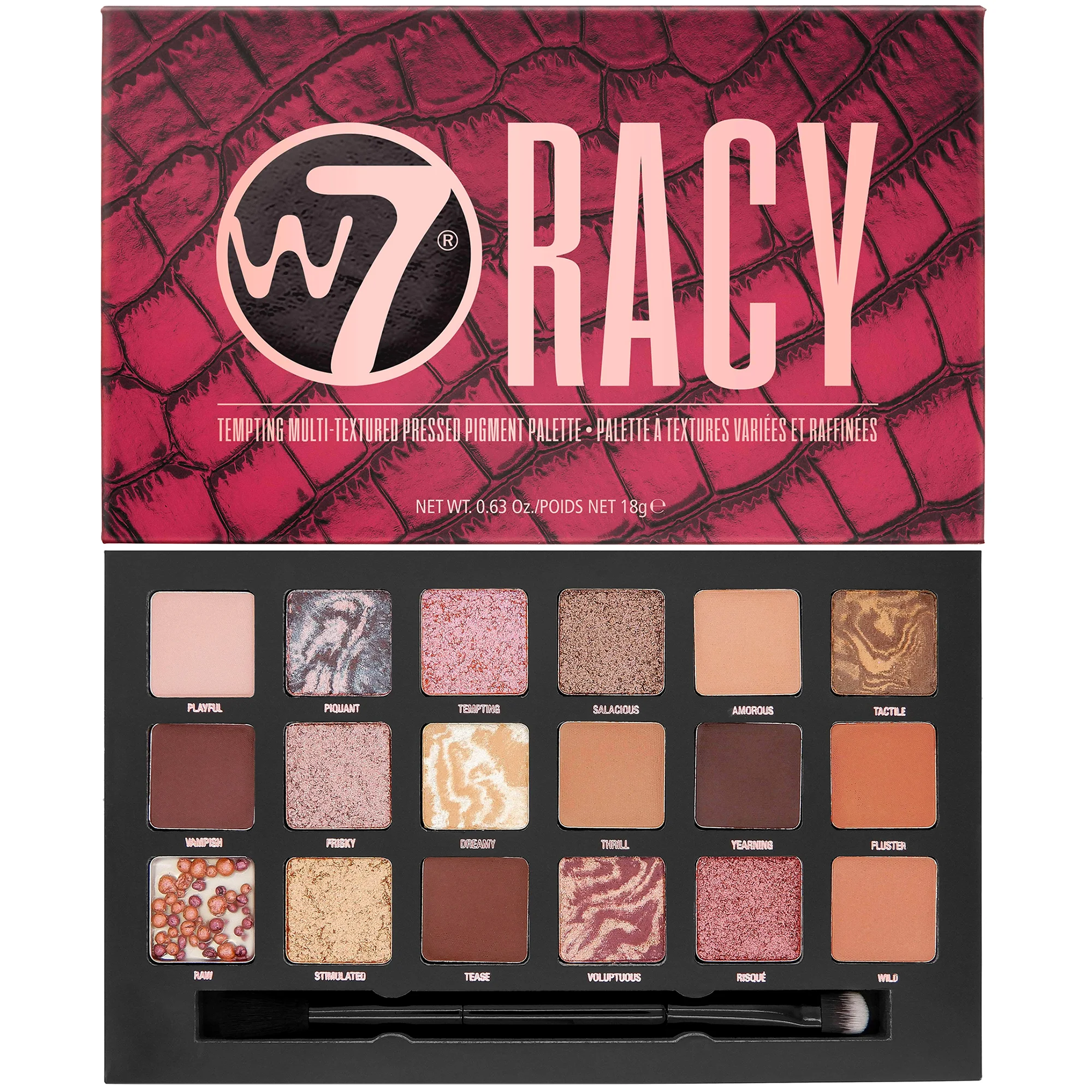 Φωτογραφία προϊόντος: W7 Cosmetics W7 Racy Pressed Pigment Palette (18gr)
