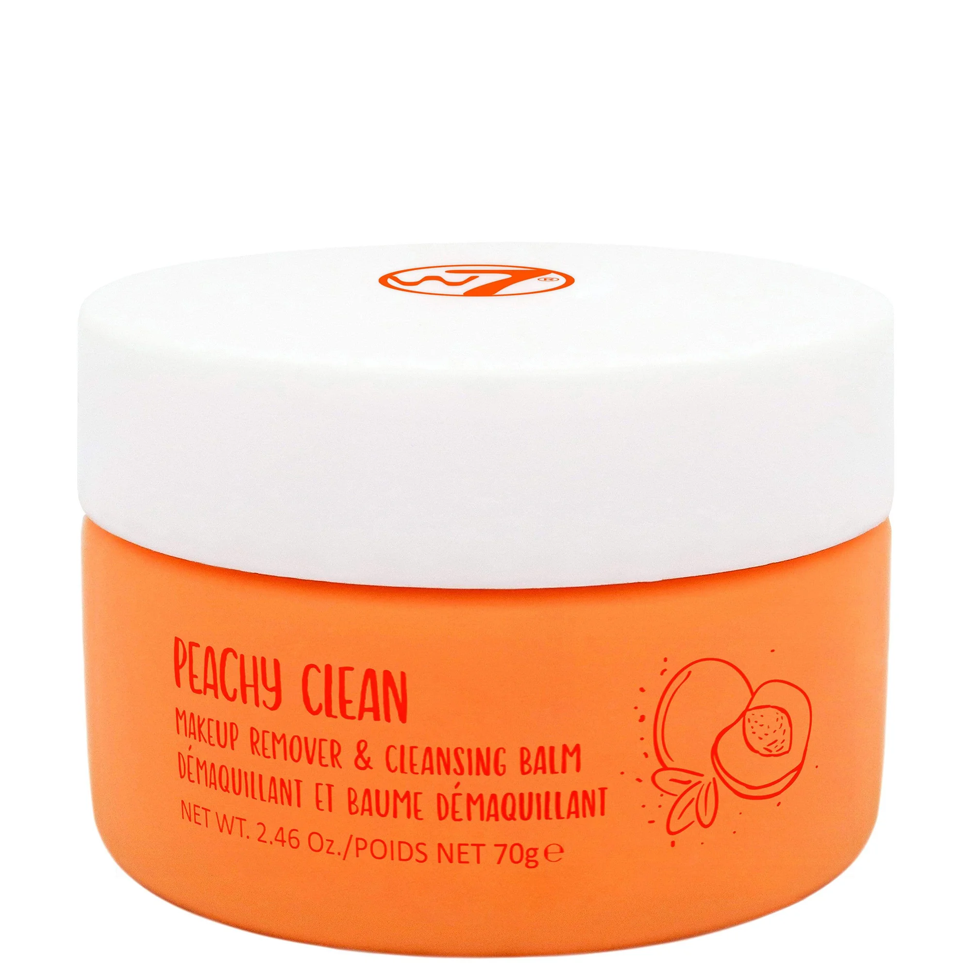 Φωτογραφία προϊόντος: W7 Cosmetics W7 Peachy Clean Makeup Remover and Cleansing Balm (70gr)