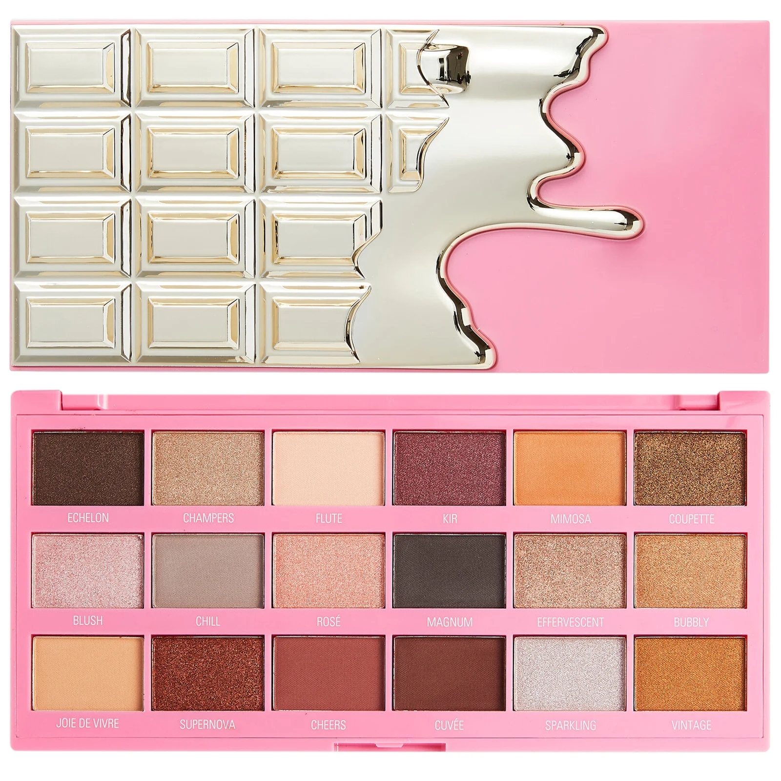 Φωτογραφία προϊόντος: Makeup Revolution I Heart Revolution Rose Fizz Chocolate Eyeshadow Palette (18gr)