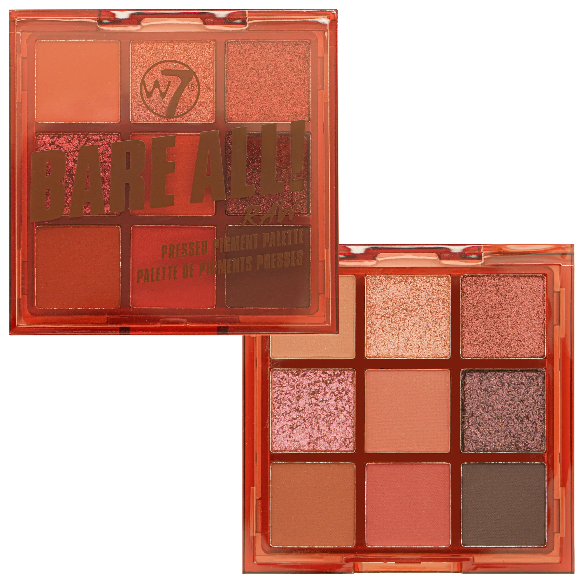 Φωτογραφία προϊόντος: W7 Cosmetics W7 Bare All Pressed Pigment Palette - Raw (8,1gr)