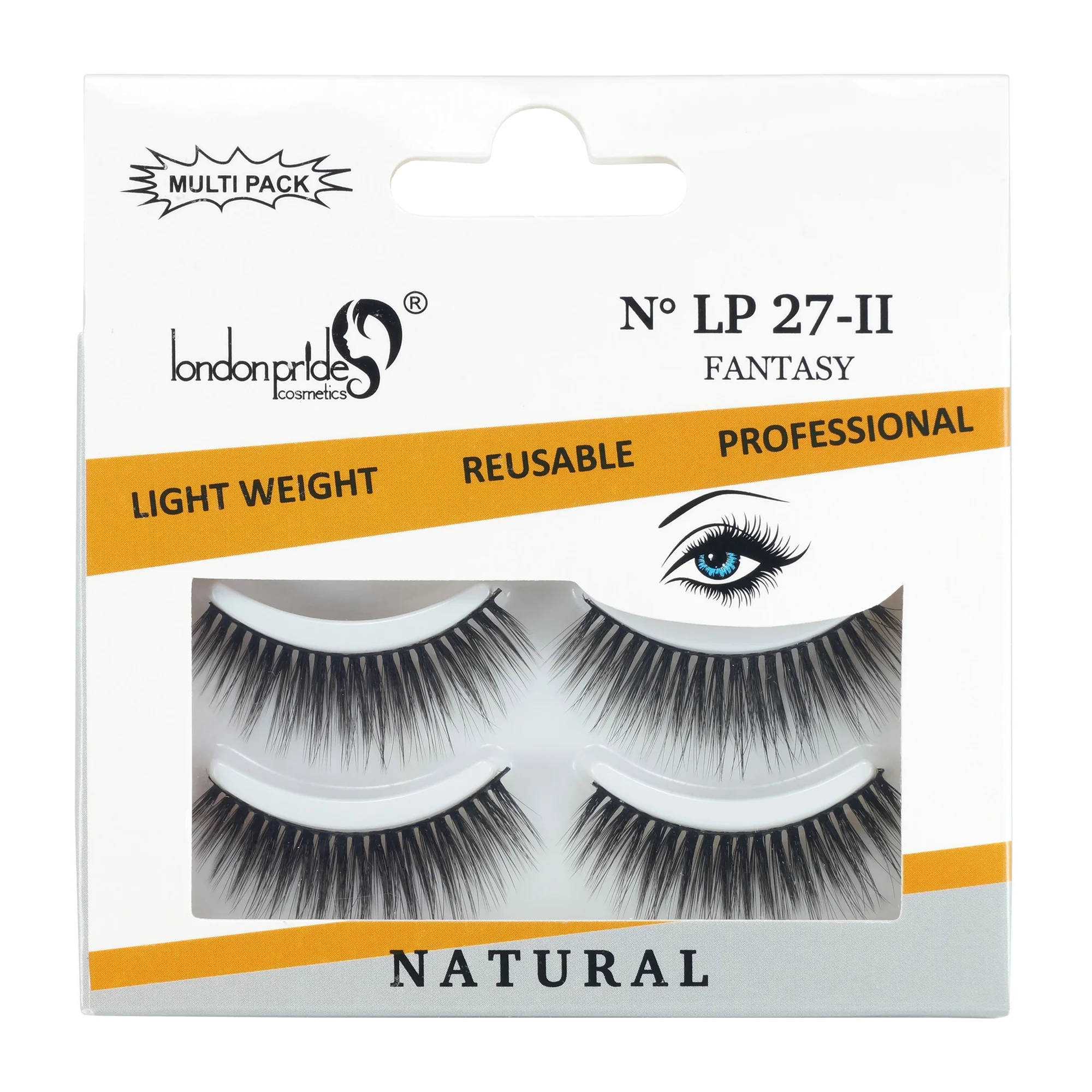 Φωτογραφία προϊόντος: London Pride Cosmetics London Pride Multi Pack Natural Eyelashes - LP27-II Fantasy