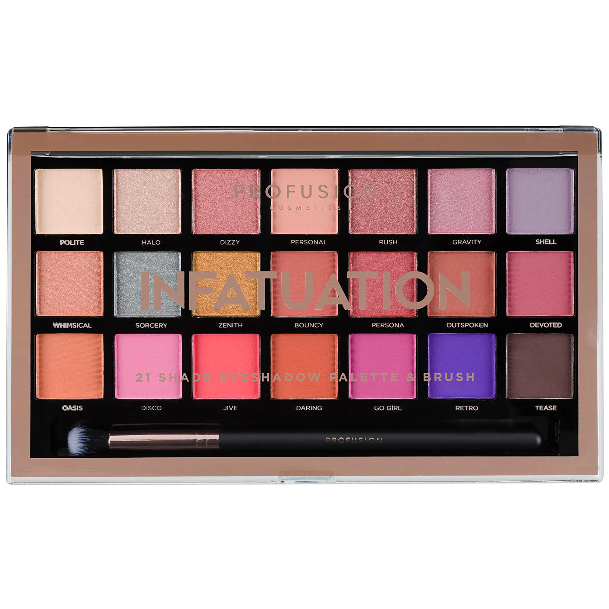 Φωτογραφία προϊόντος: Profusion 21 Shade Eyeshadow Palette - Infatuation (33,6gr)