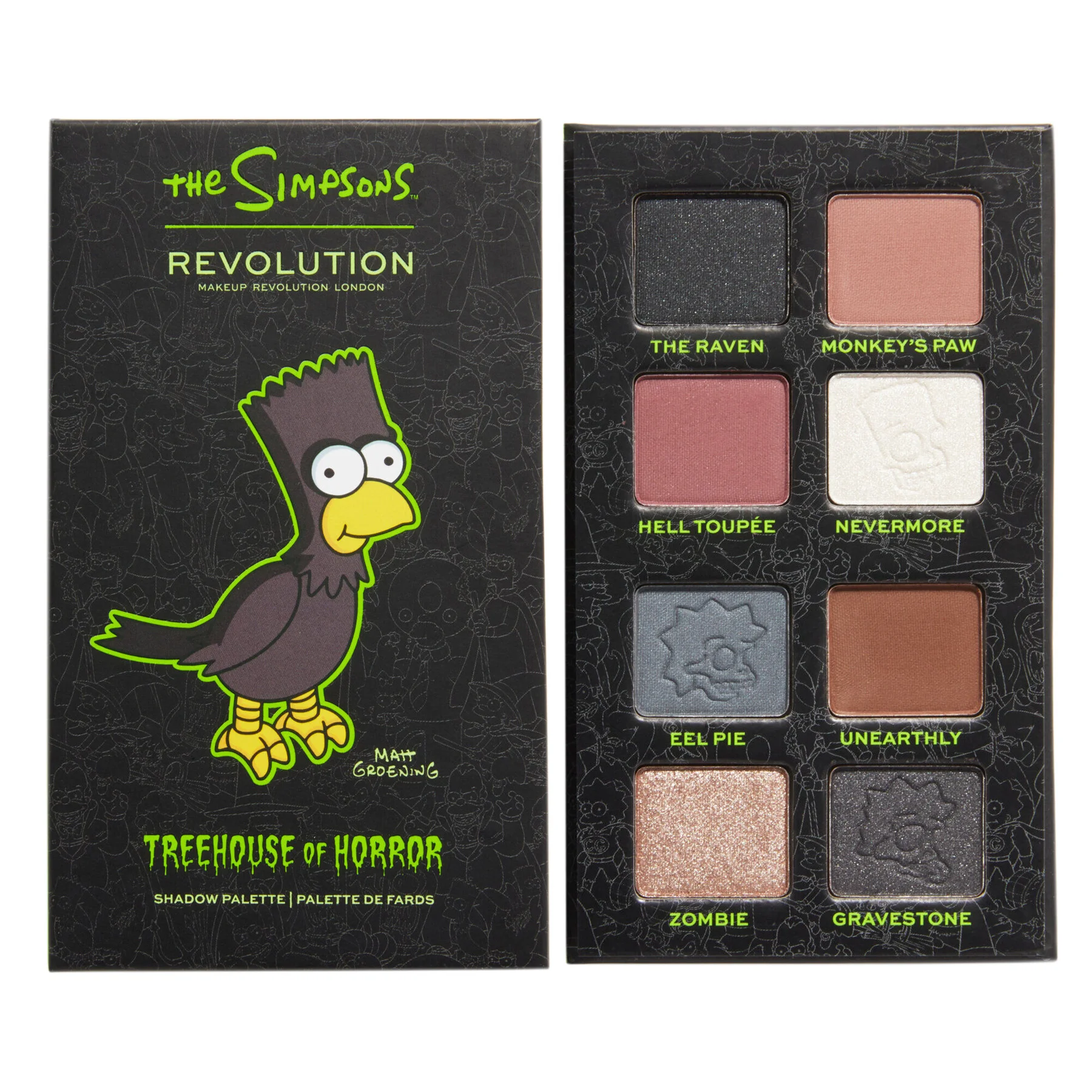 Φωτογραφία προϊόντος: Makeup Revolution X The Simpsons Mini Eyeshadow Palette - The Raven Bart (7,2gr)