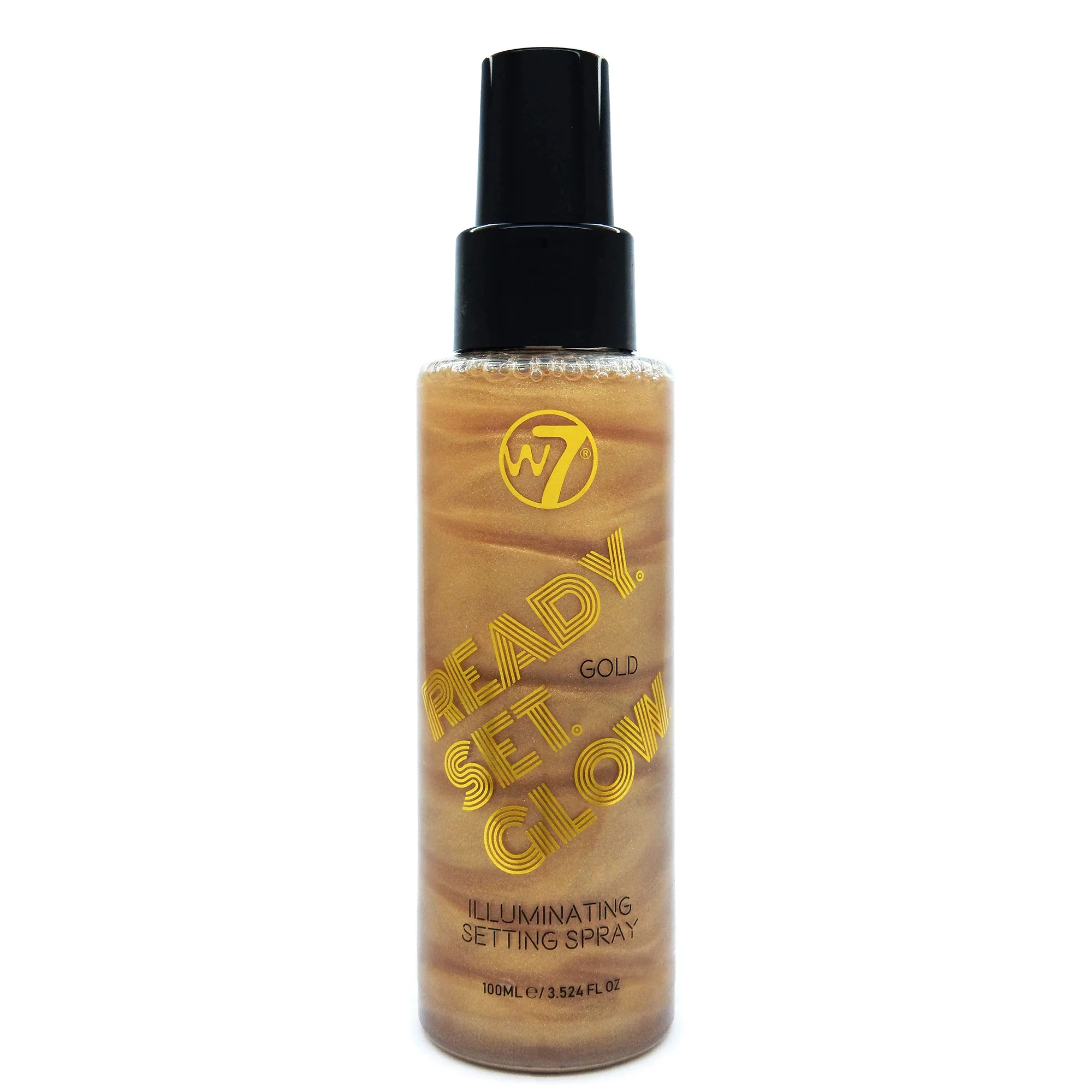 Φωτογραφία προϊόντος: W7 Cosmetics W7 Ready Set Glow Illuminating Fixing Spray - Gold (100ml)