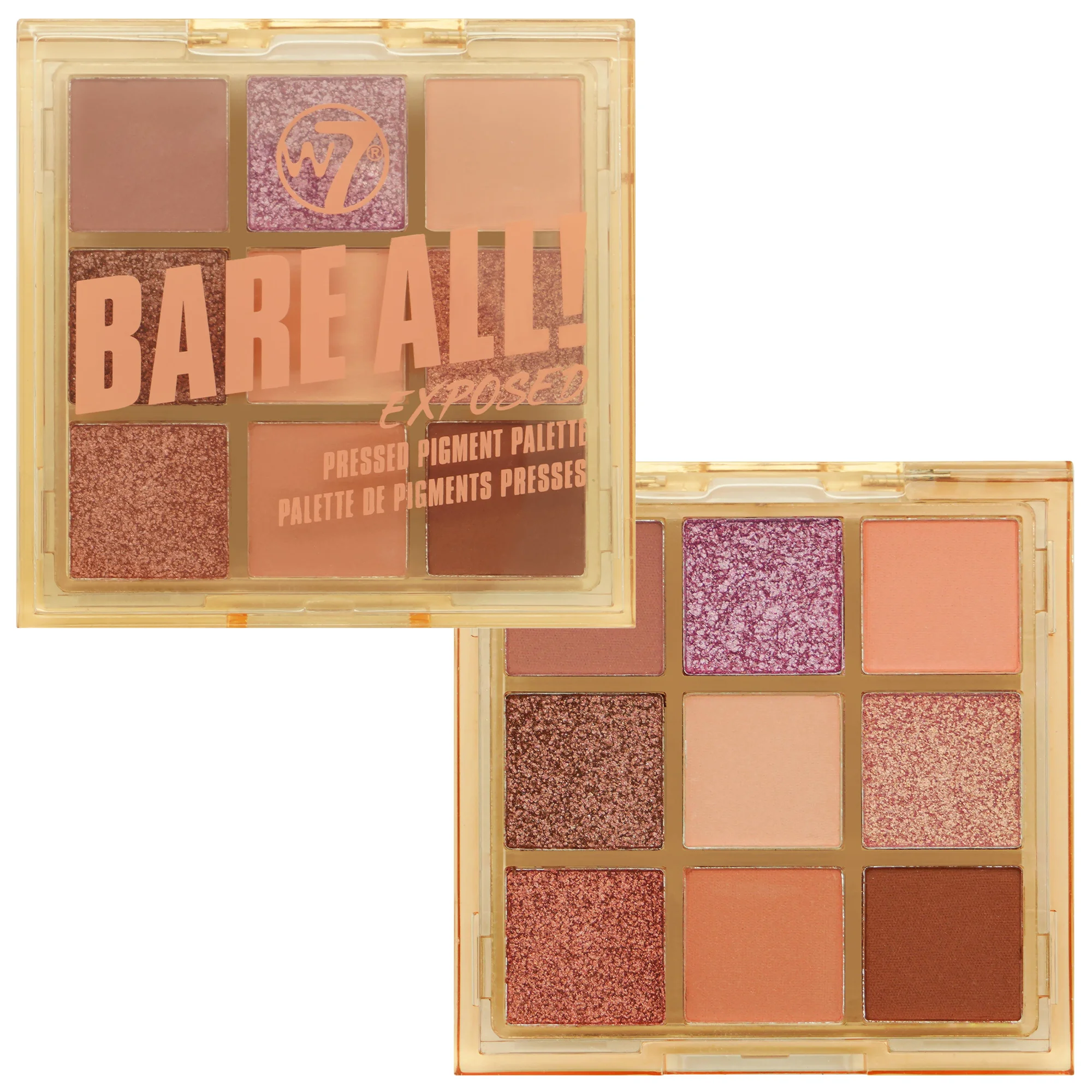 Φωτογραφία προϊόντος: W7 Cosmetics W7 Bare All Pressed Pigment Palette - Exposed (8,1gr)