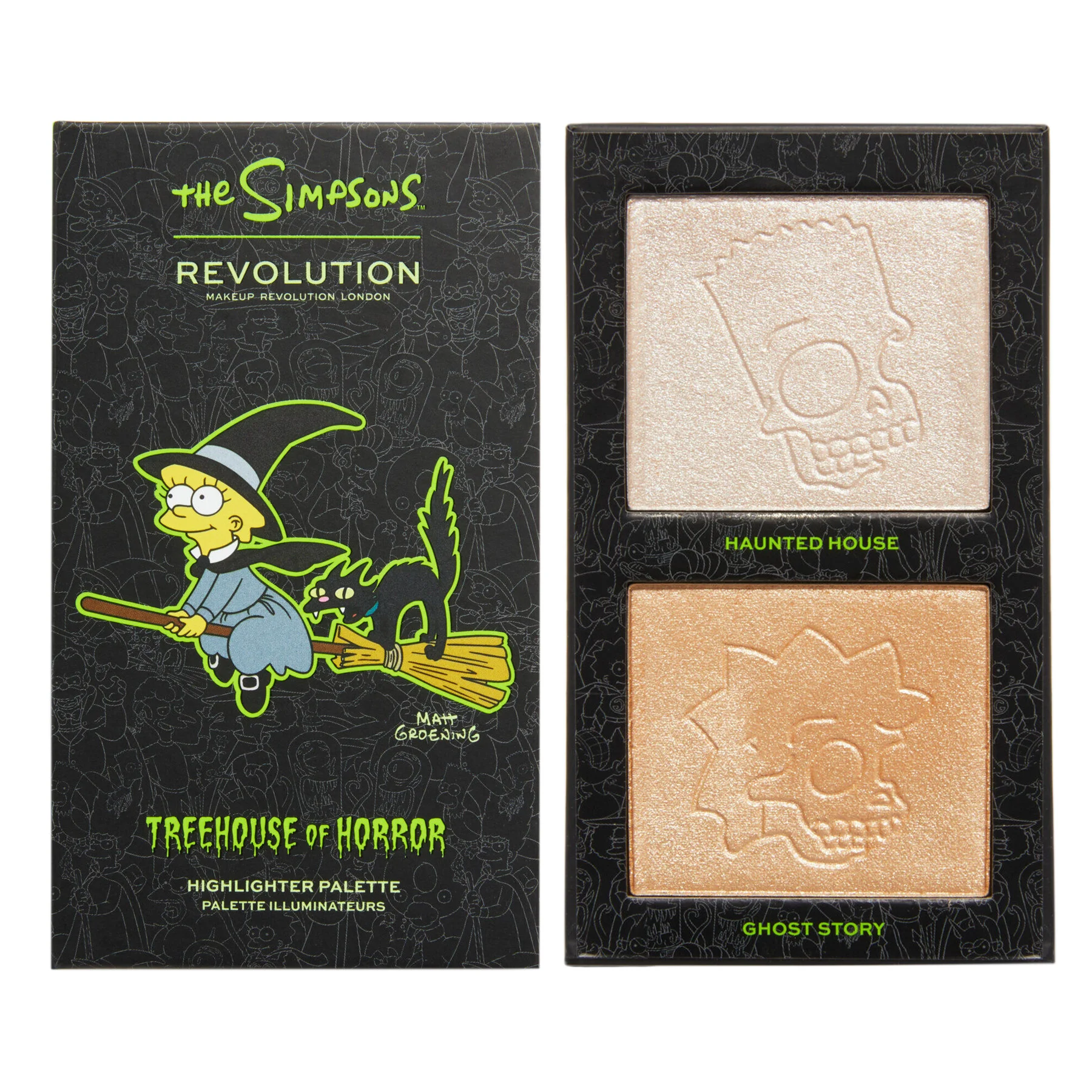 Φωτογραφία προϊόντος: Makeup Revolution X The Simpsons Mini Highlighter Palette - Witch Lisa (11gr)