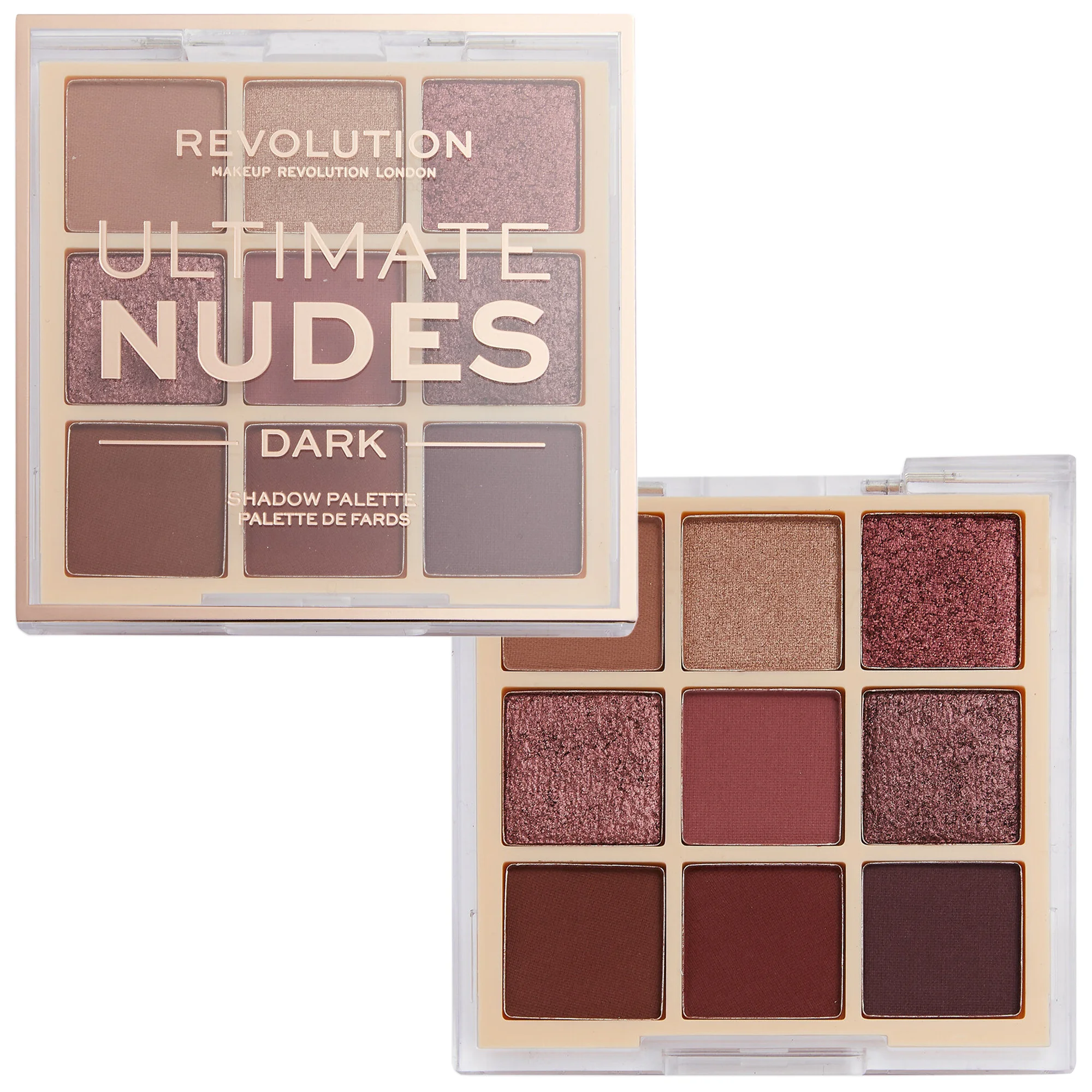 Φωτογραφία προϊόντος: Makeup Revolution Ultimate Nudes Eyeshadow Palette - Dark (8,1gr)