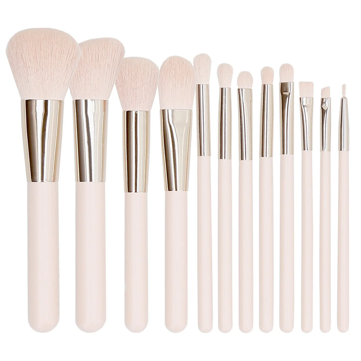 Φωτογραφία προϊόντος: Tools For Beauty MIMO 12Pcs Makeup Brush Set - Light Pink
