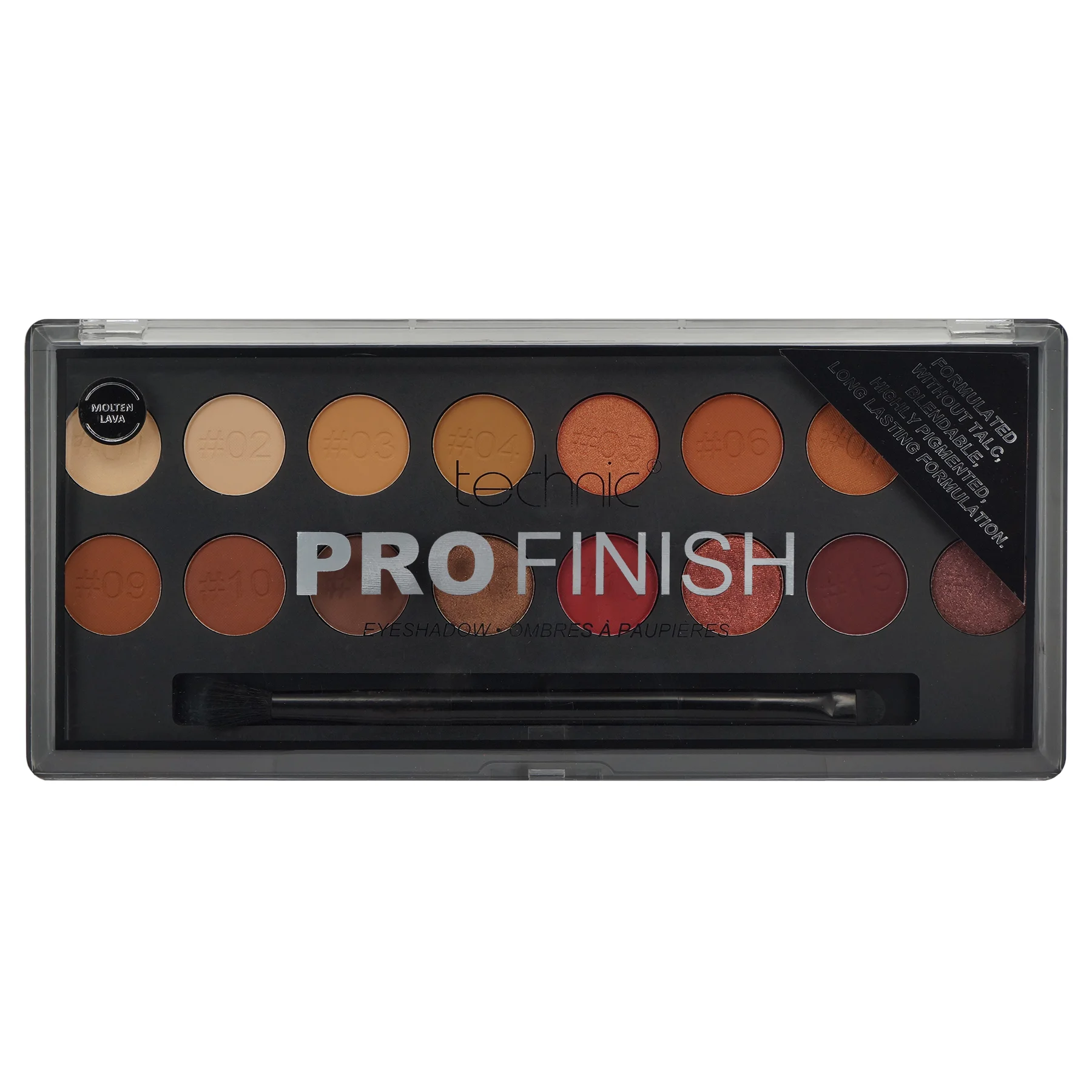 Φωτογραφία προϊόντος: Technic Cosmetics Technic Pro Finish Eyeshadow Palette - Molten Lava Edition (16gr)