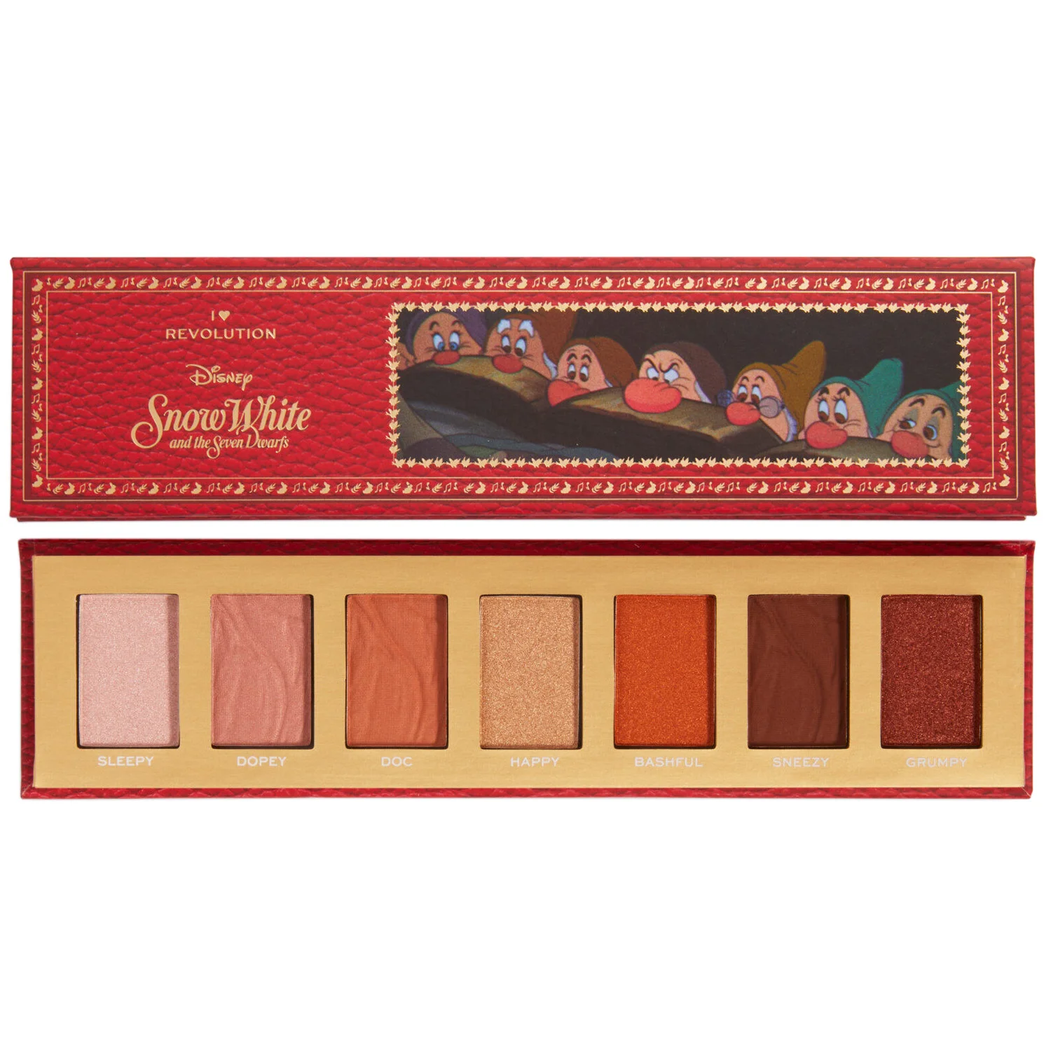 Φωτογραφία προϊόντος: Makeup Revolution I Heart Revolution X Disney Fairytale Books Mini Eyeshadow Palette - Seven Dwarfs (6,3gr)
