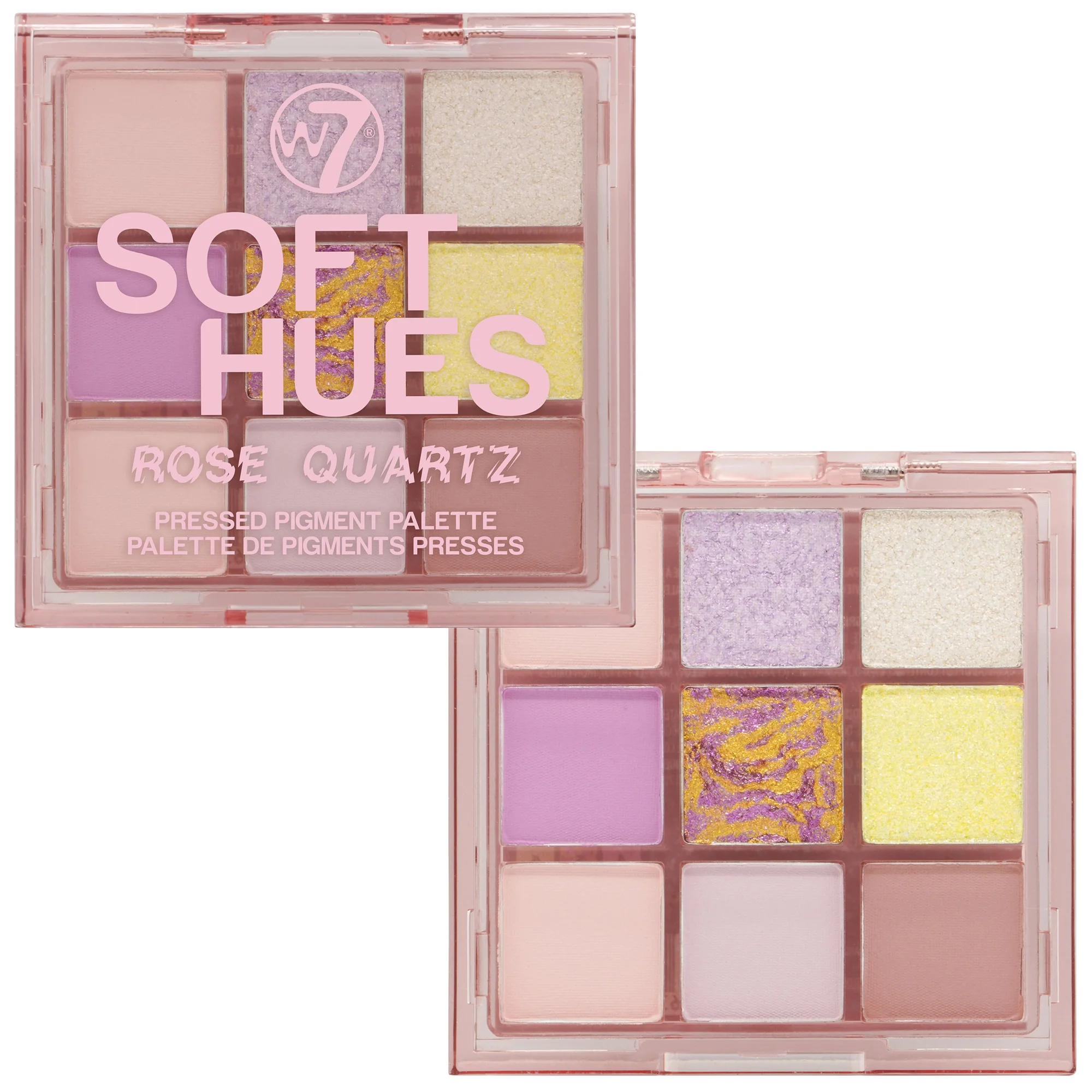 Φωτογραφία προϊόντος: W7 Cosmetics W7 Soft Hues Pressed Pigment Palette - Rose Quartz (8,1gr)